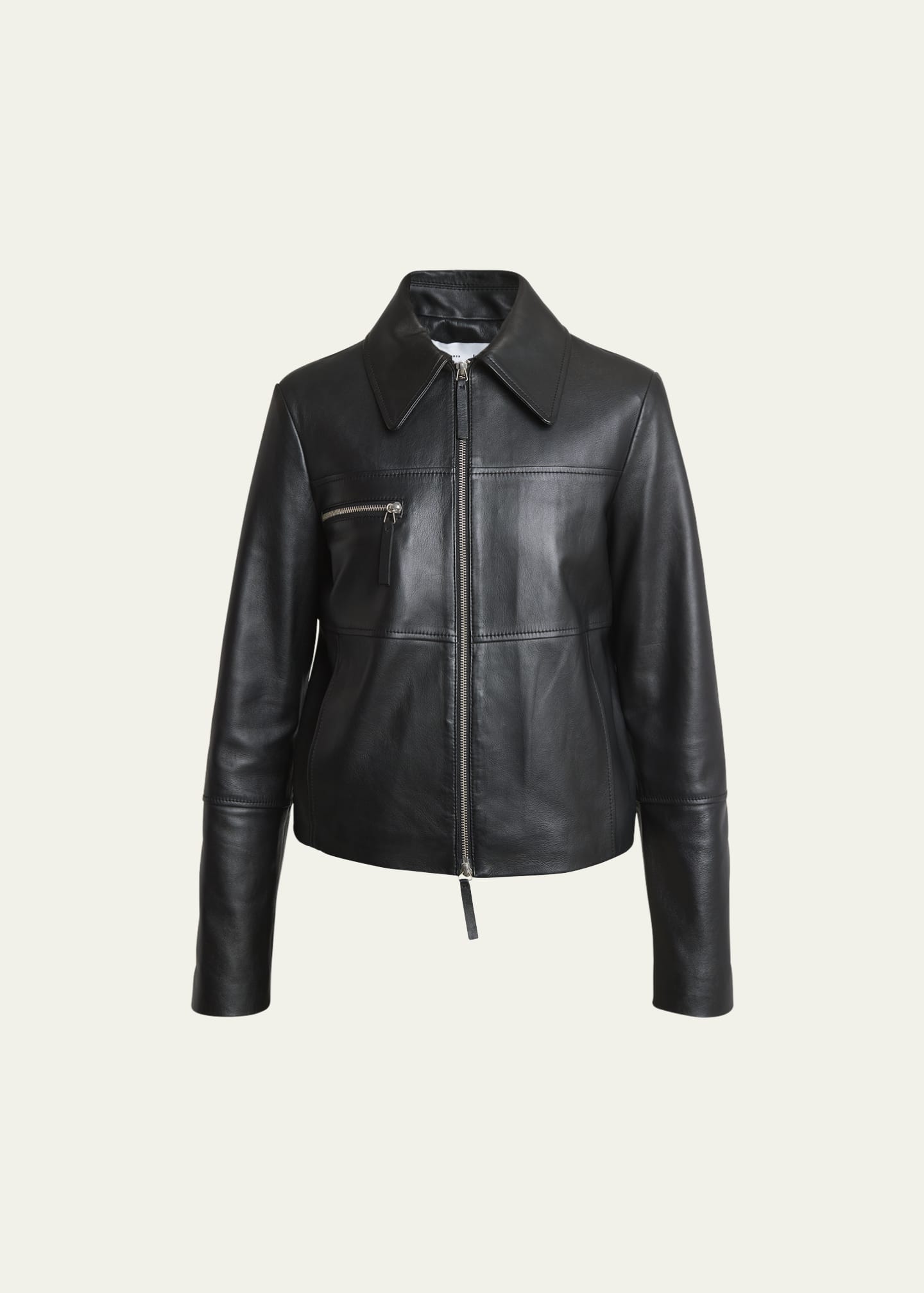 Proenza Schouler White Label Annabel Zip Front Leather Jacket Bergdorf Goodman