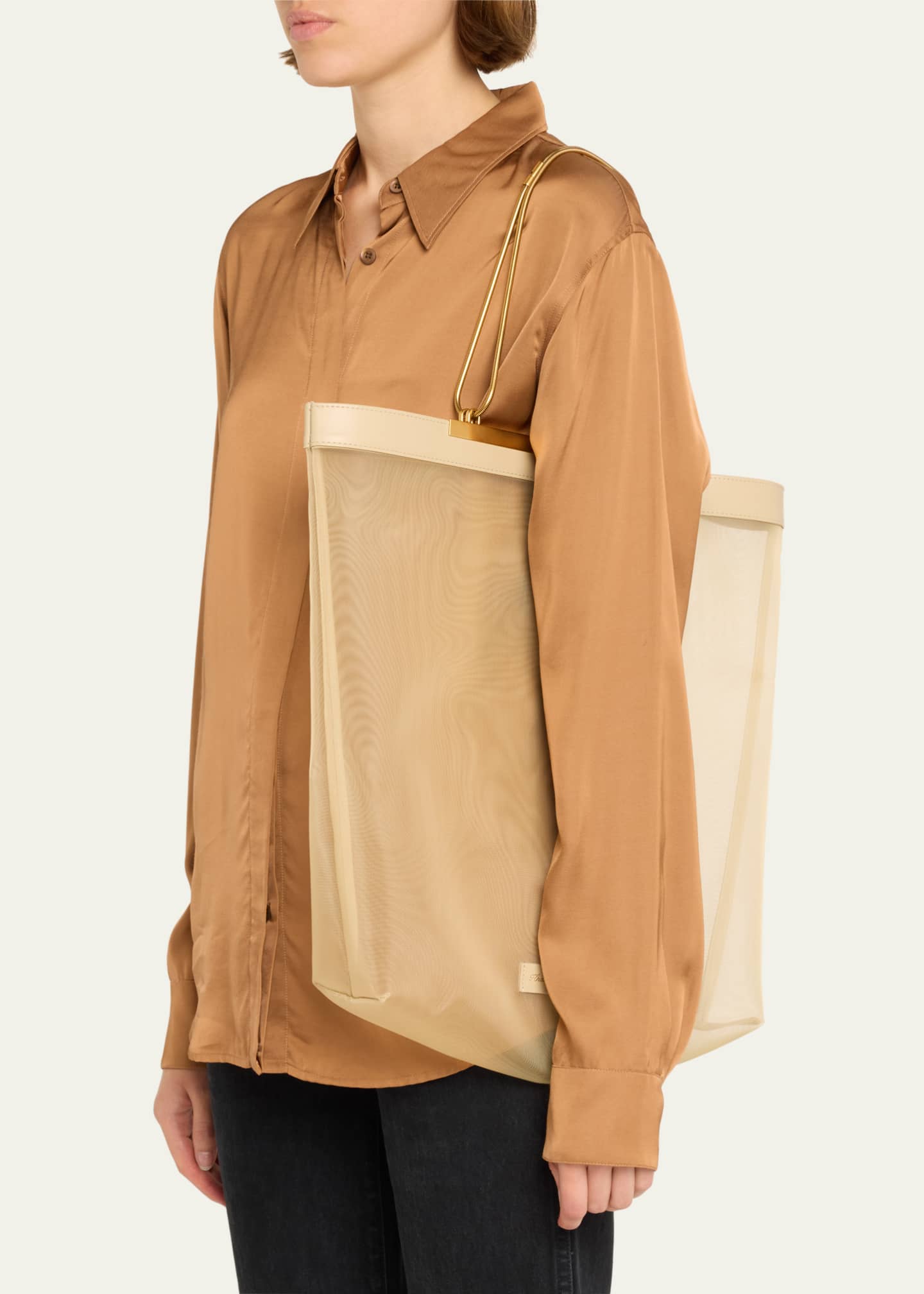 Khaite Augusta Mesh Chain Tote Bag Bergdorf Goodman