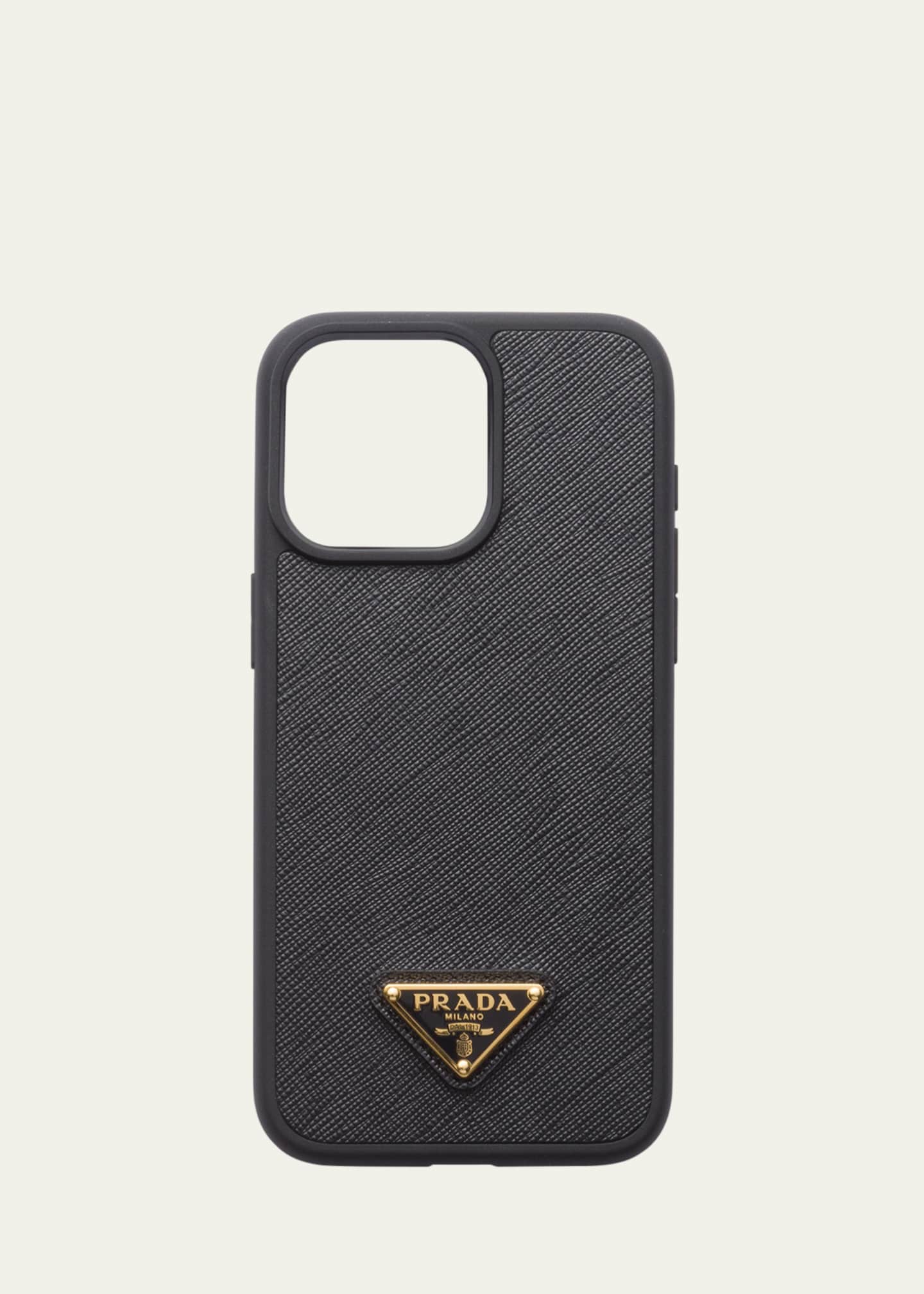 Prada iPhone 15 Pro Max Leather Case Bergdorf Goodman