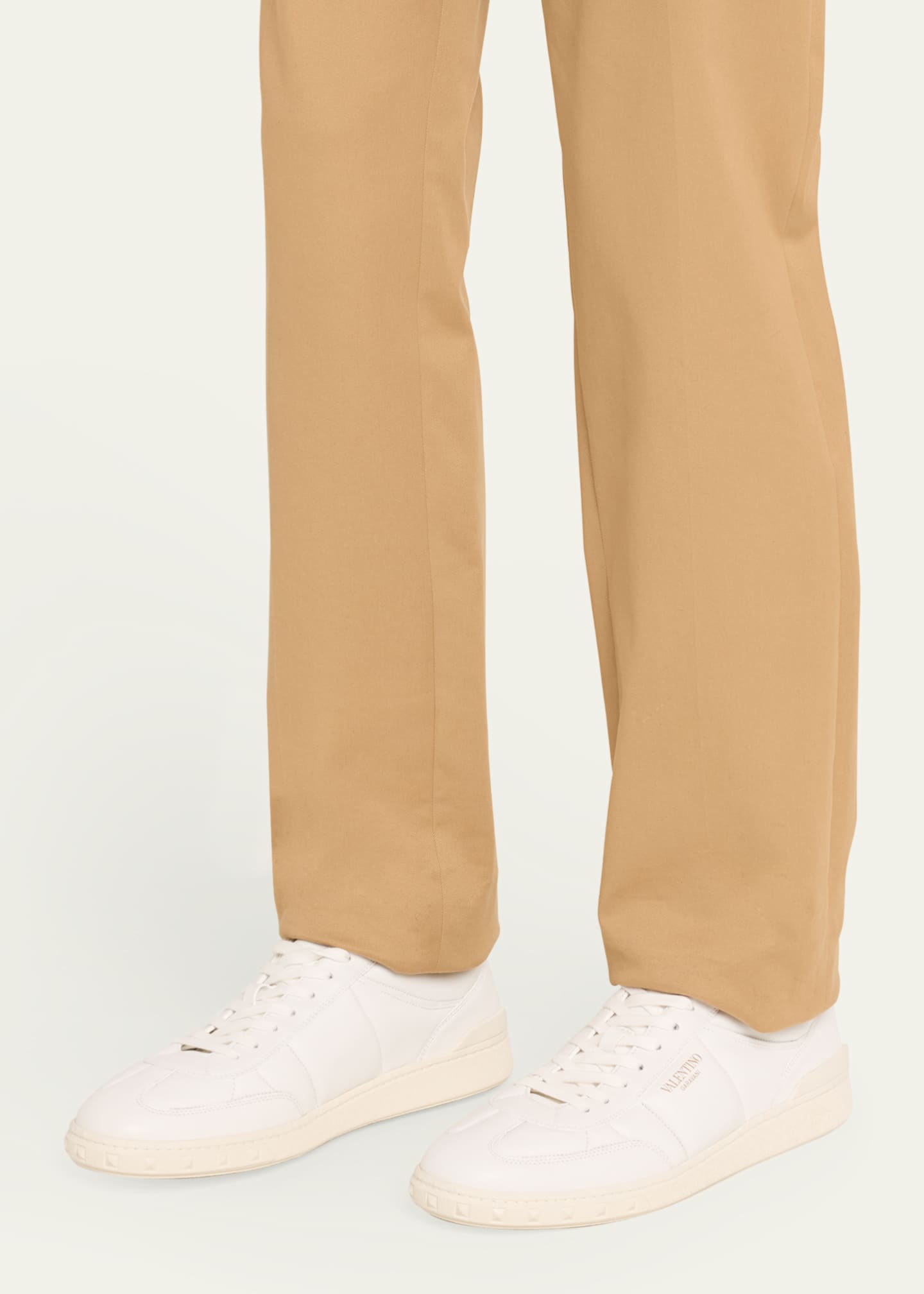 Valentino Garavani Men's Upvillage Leather Low-Top Sneakers Image 2 of 5