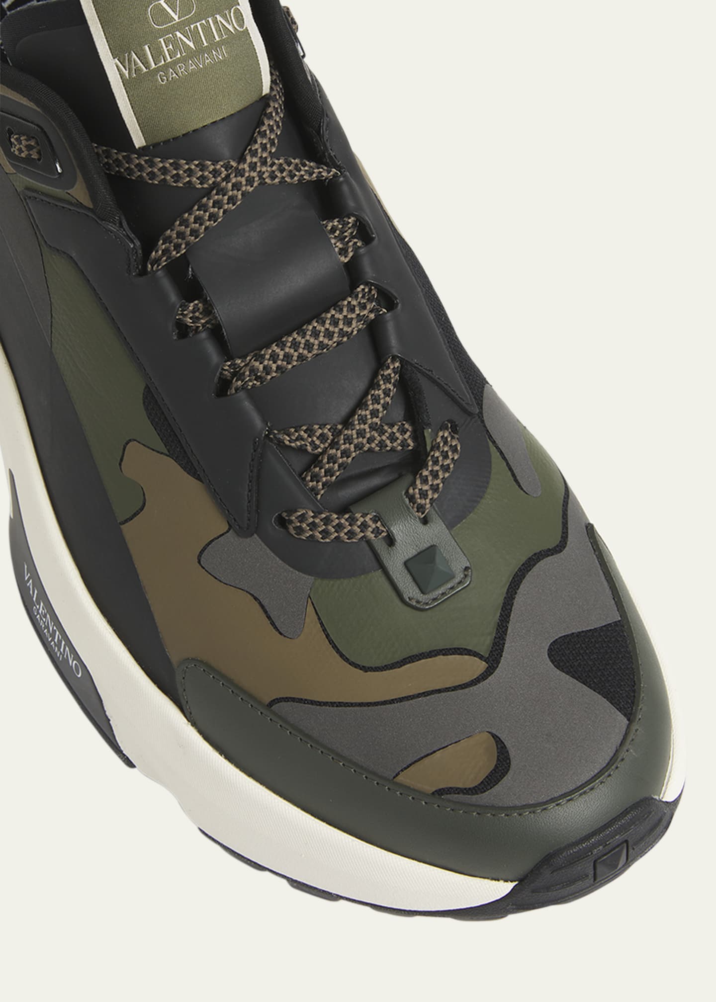 Valentino garavani camo sneakers top