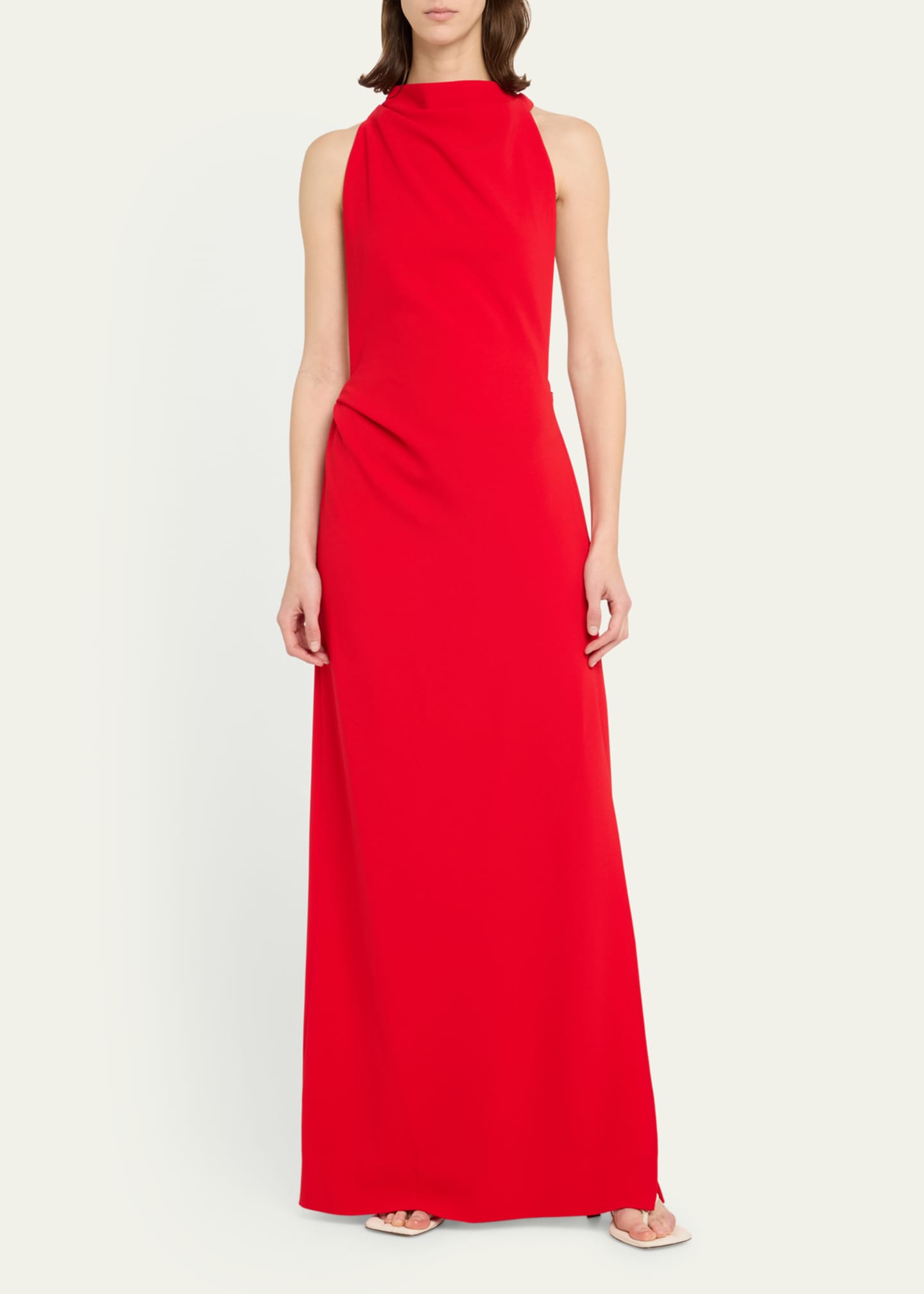 Proenza Schouler Faye Backless Matte Crepe Gown Image 2 of 5