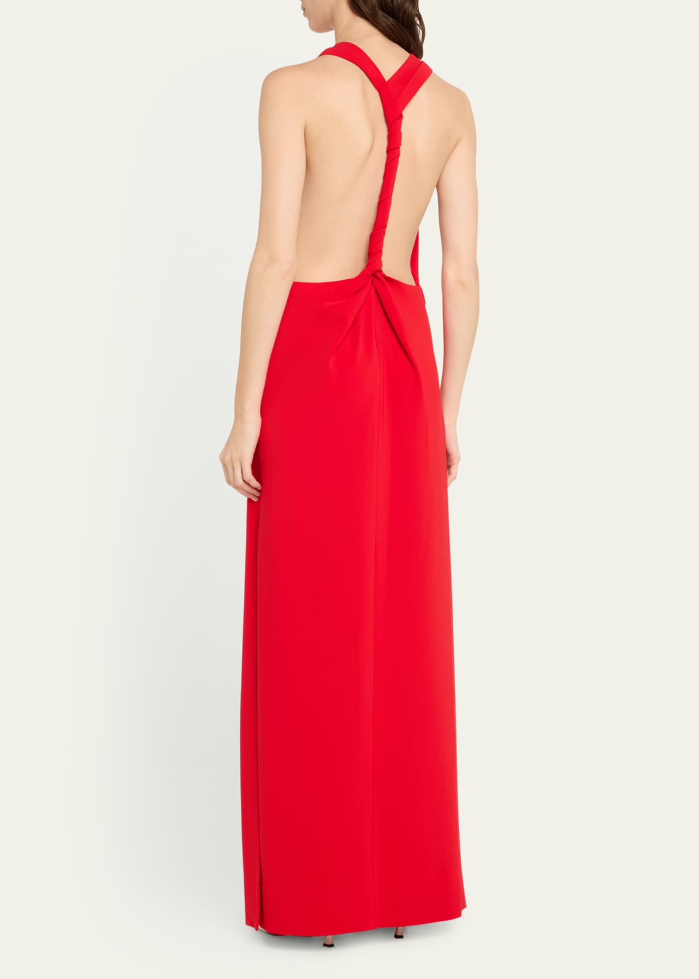 Proenza Schouler Faye Backless Matte Crepe Gown Image 3 of 5
