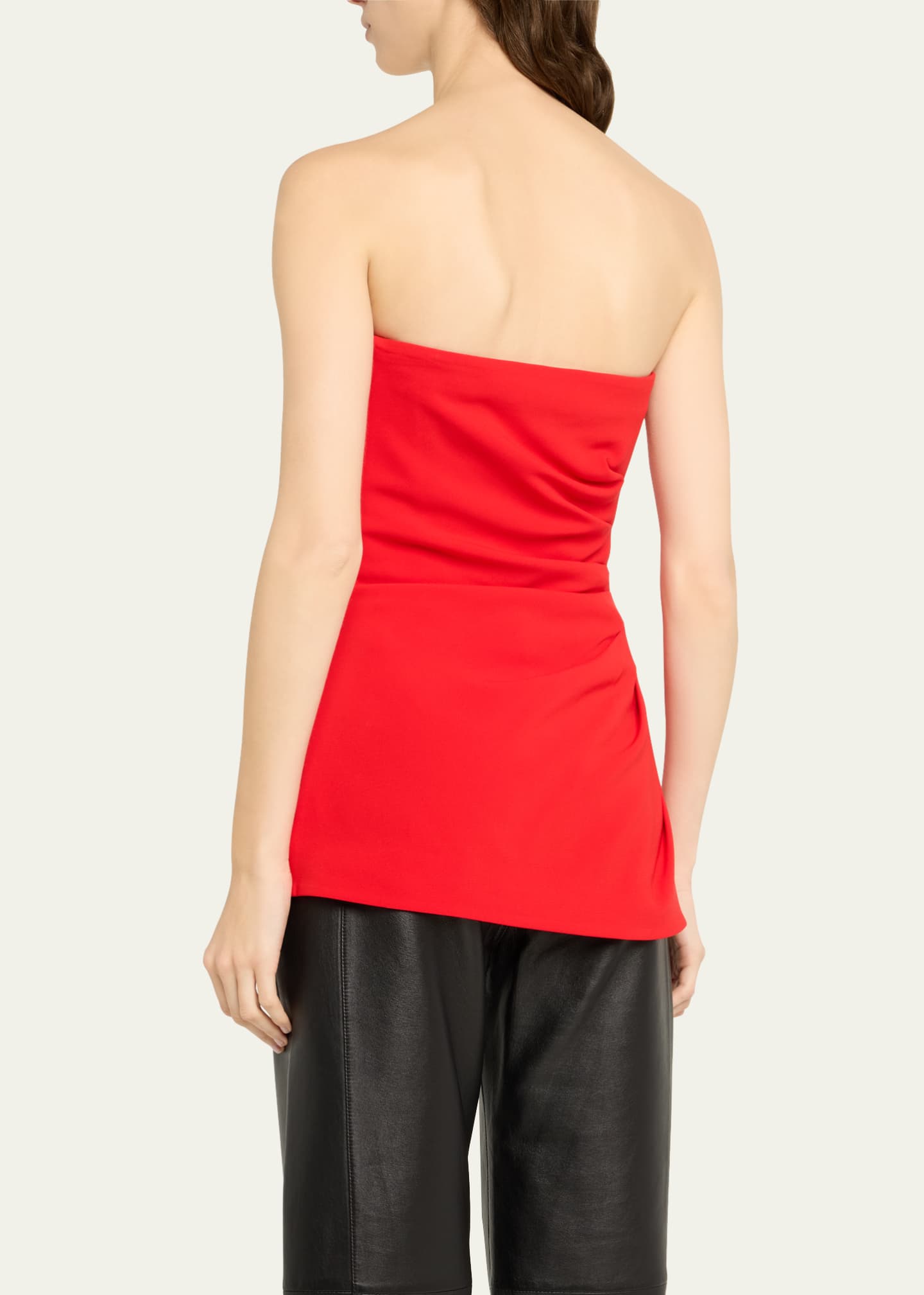 Proenza Schouler Matte Viscose Crepe Strapless Top Image 3 of 5