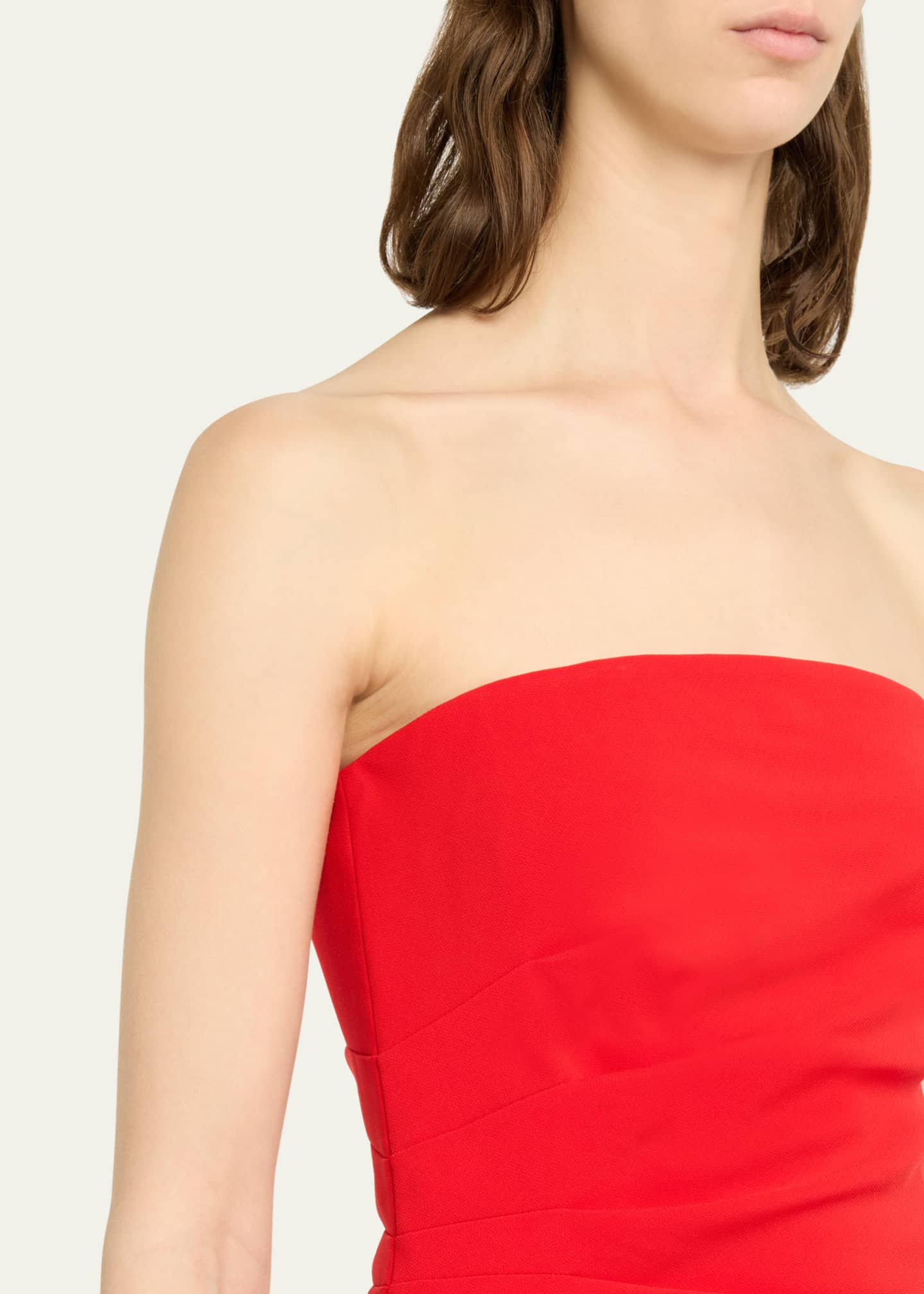 Proenza Schouler Matte Viscose Crepe Strapless Top Image 5 of 5