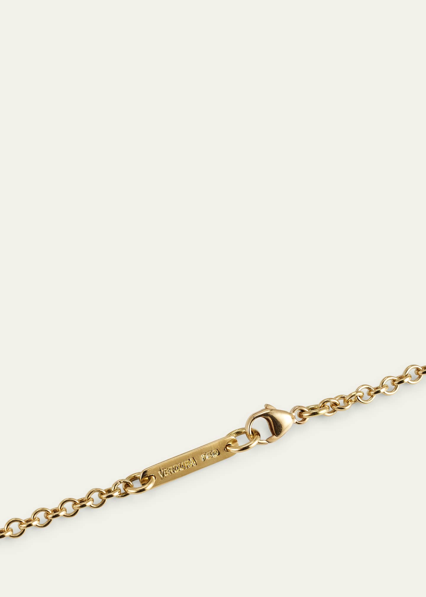 Verdura 18K Yellow Gold Cancer Zodiac Pendant Necklace with Diamonds Image 3 of 3