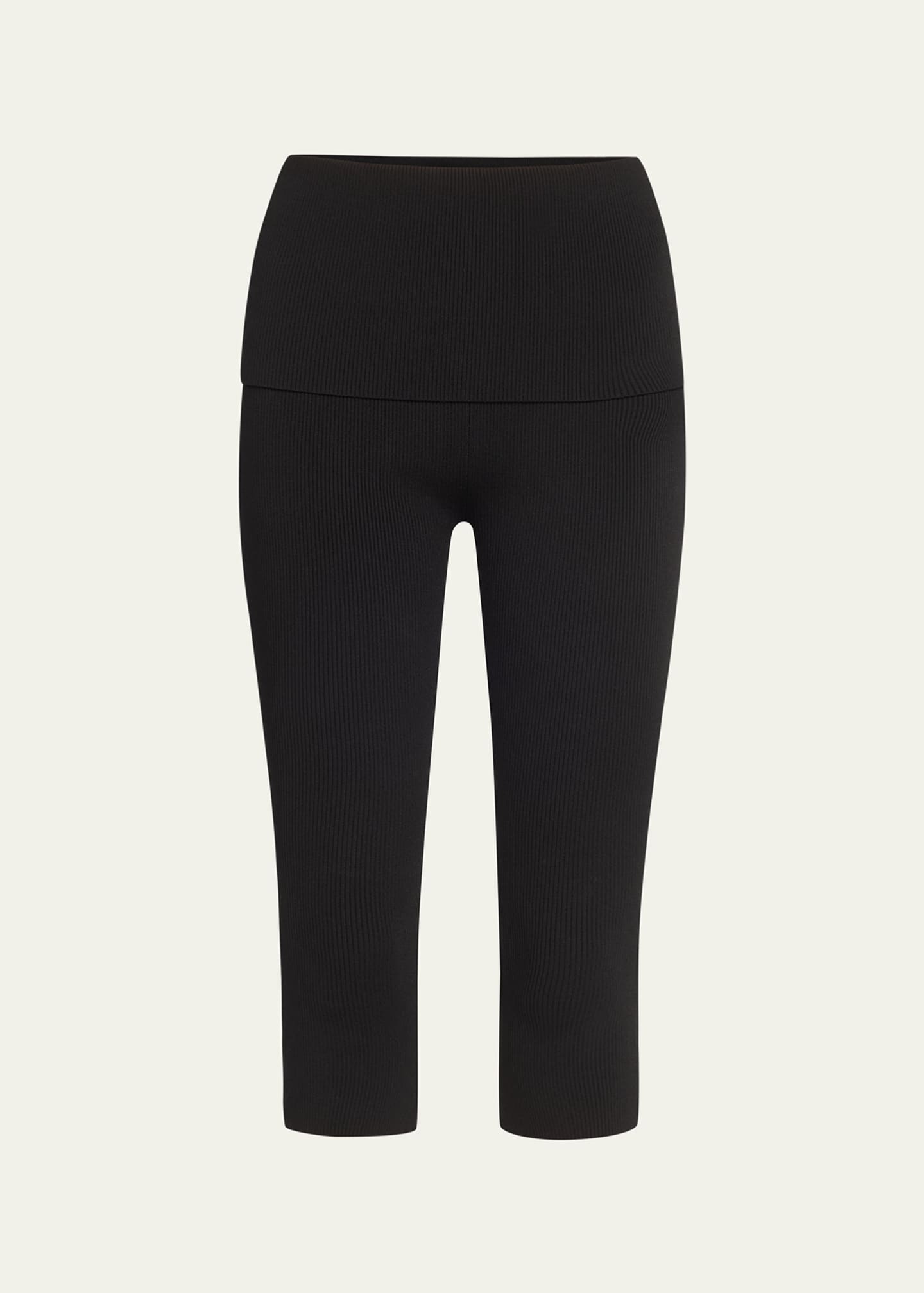 3.1 Phillip Lim Compact Ribbed Pull-On Capris Image 1 of 5