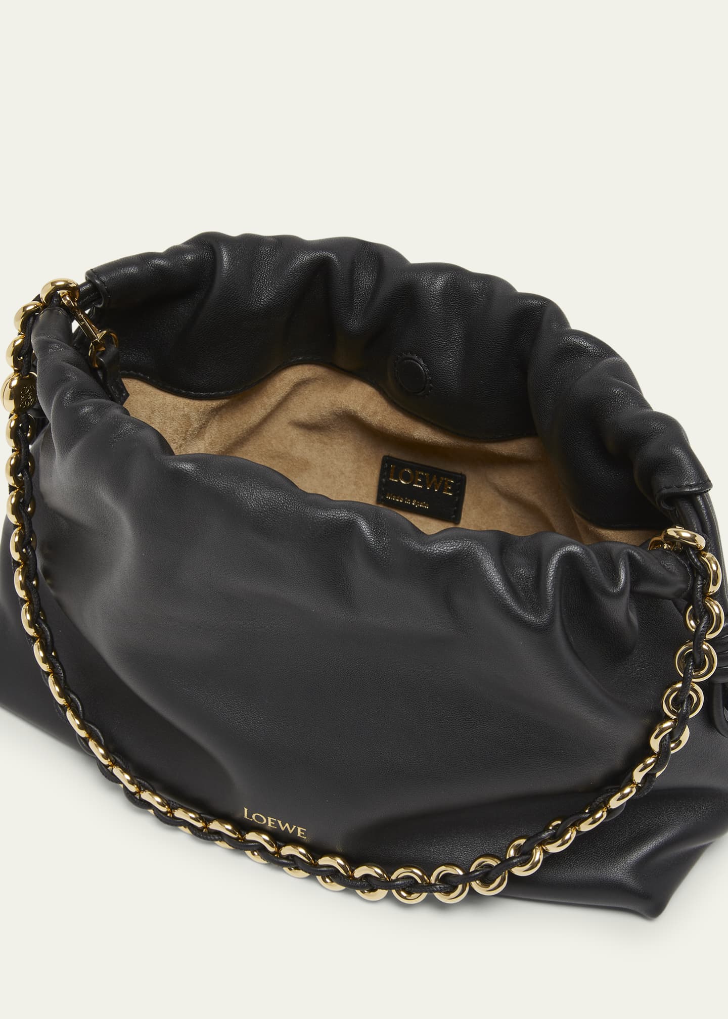 Loewe Flamenco Small Crossbody Bag in Napa Leather with Detachable Chain Image 4 of 6