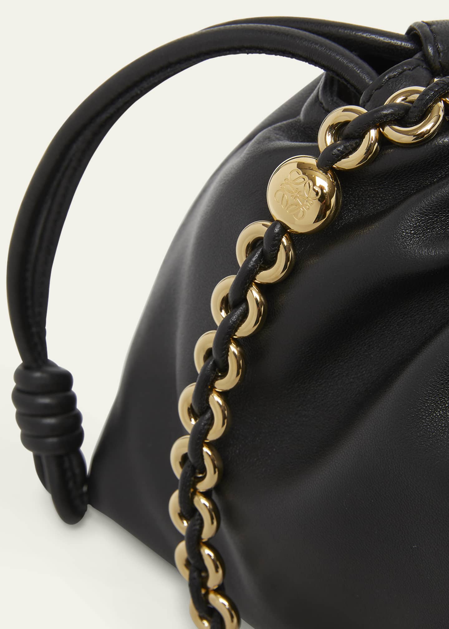 Loewe Flamenco Small Crossbody Bag in Napa Leather with Detachable Chain Image 6 of 6