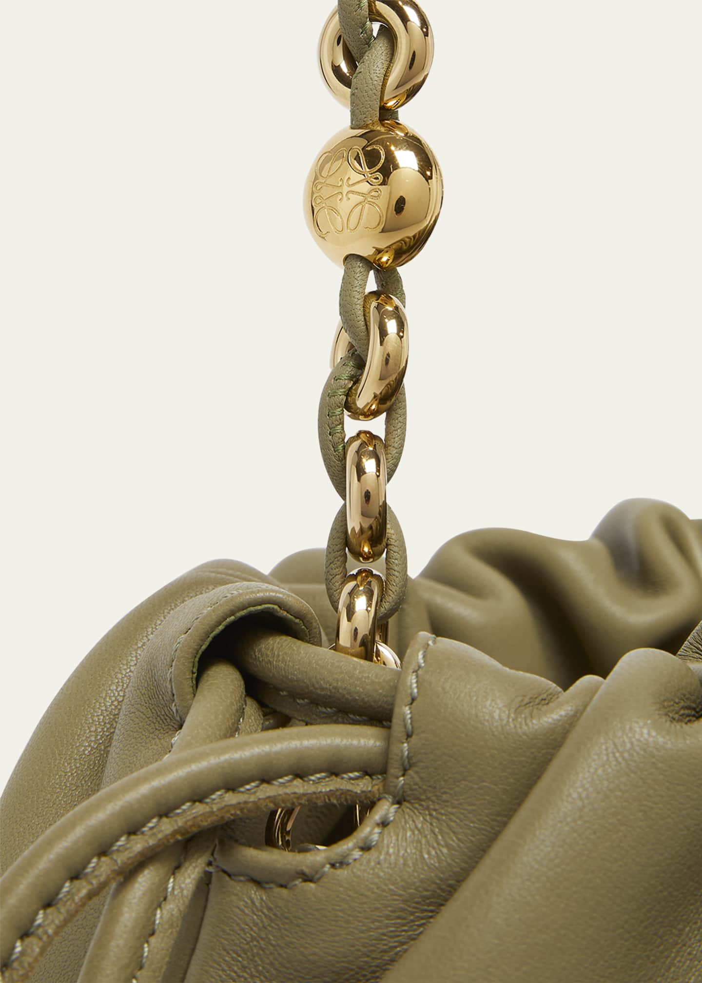 Loewe Flamenco Small Crossbody Bag in Napa Leather with Detachable Chain Image 6 of 6