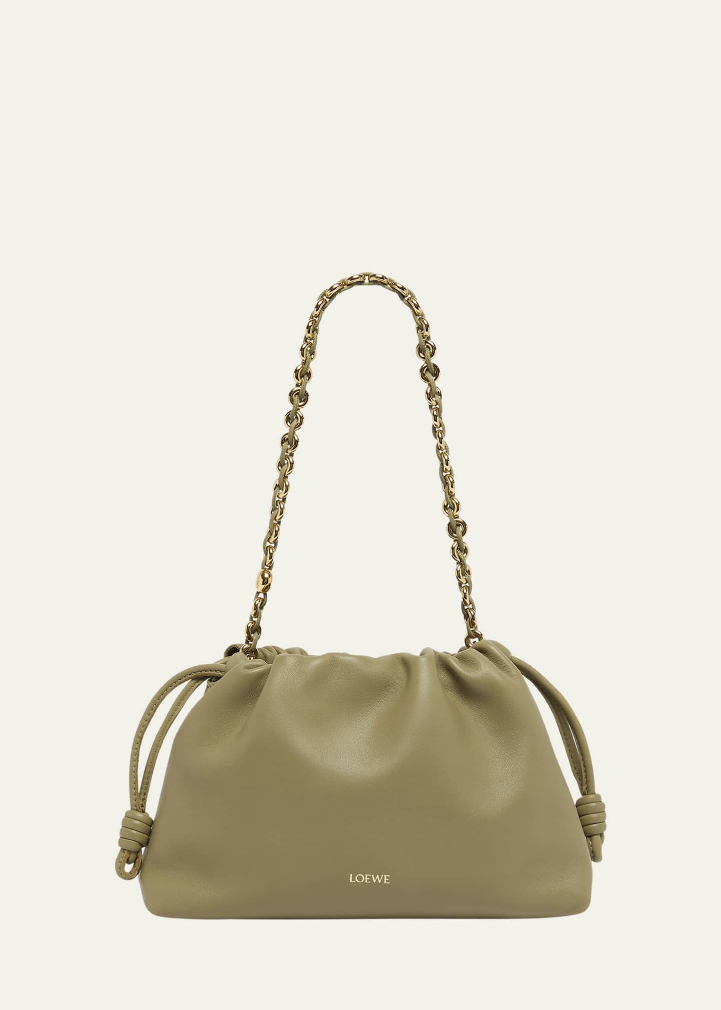 Loewe Flamenco Small Crossbody Bag in Napa Leather with Detachable Chain Image 1 of 6