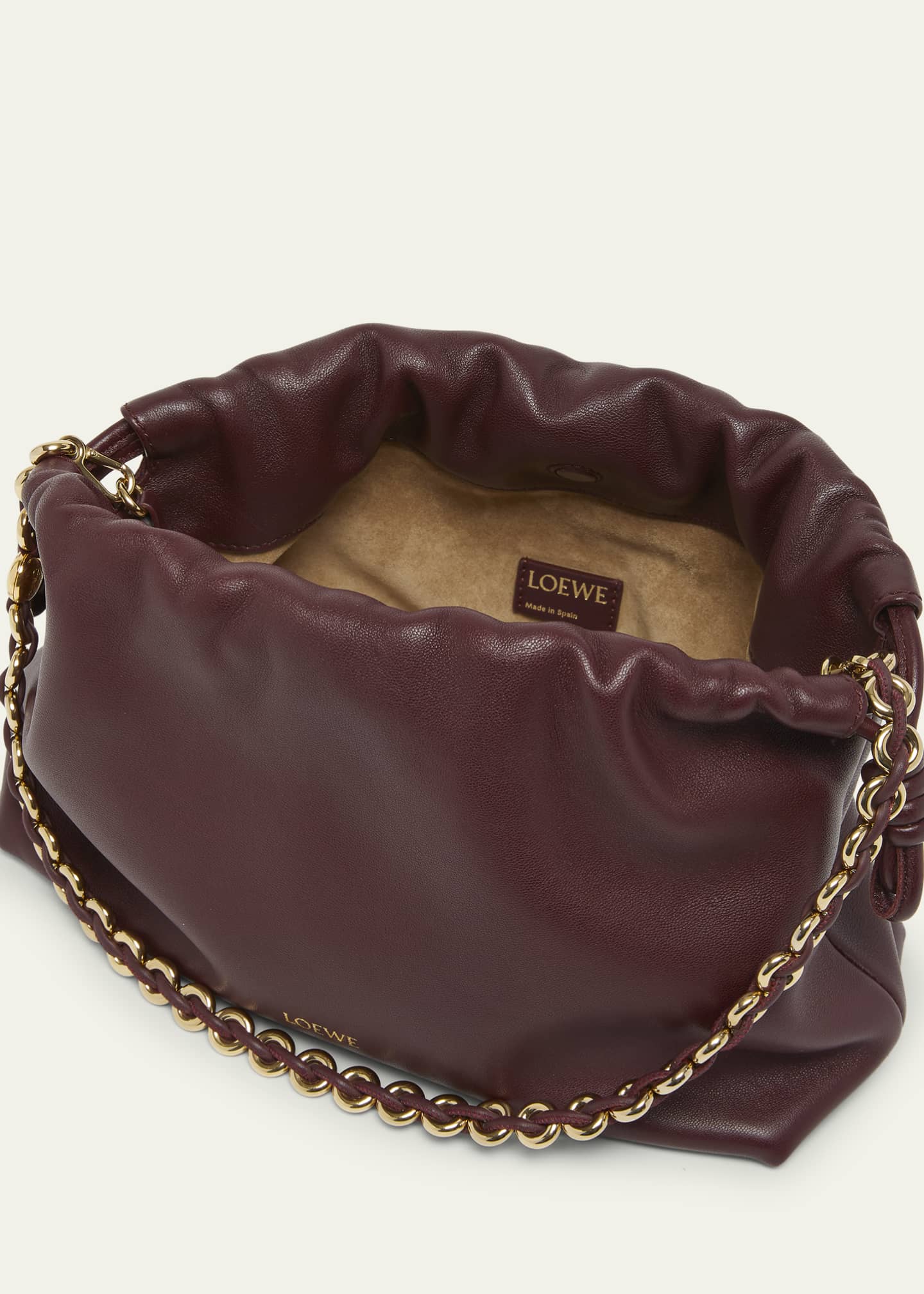 Loewe Flamenco Small Crossbody Bag in Napa Leather with Detachable Chain Image 4 of 6