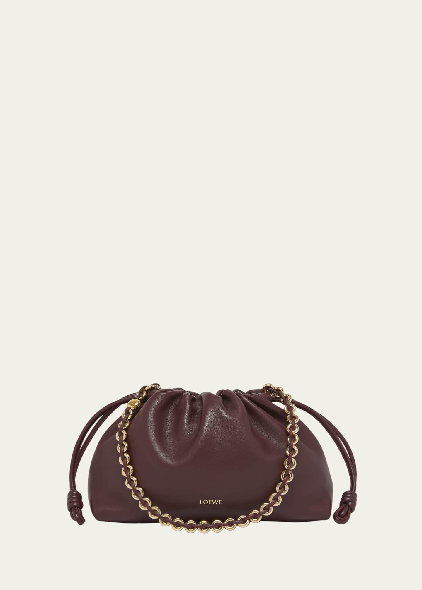 Loewe Flamenco Small Crossbody Bag in Napa Leather with Detachable Chain Image 1 of 6