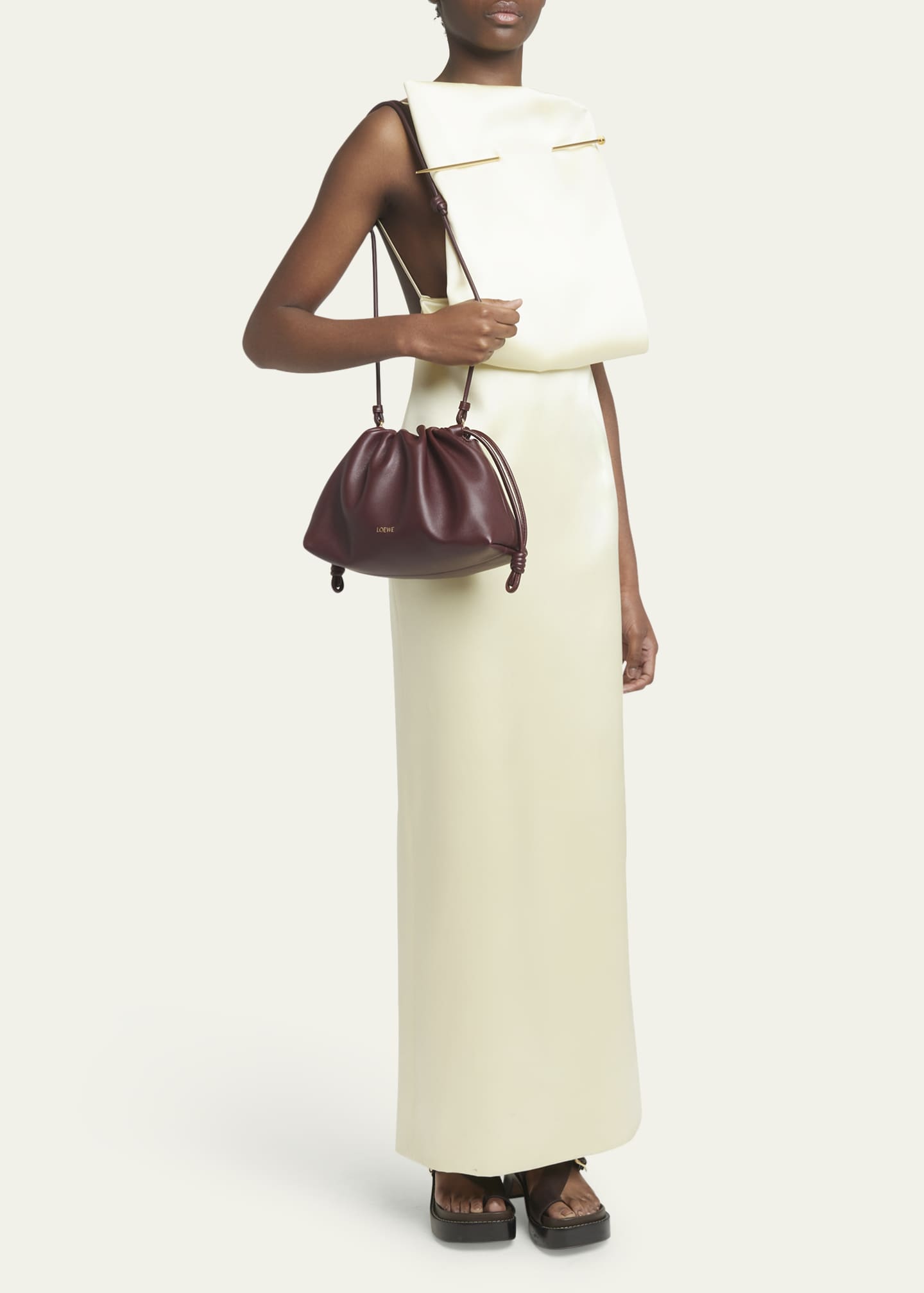 Loewe Flamenco Small Crossbody Bag in Napa Leather with Detachable Chain Image 5 of 6