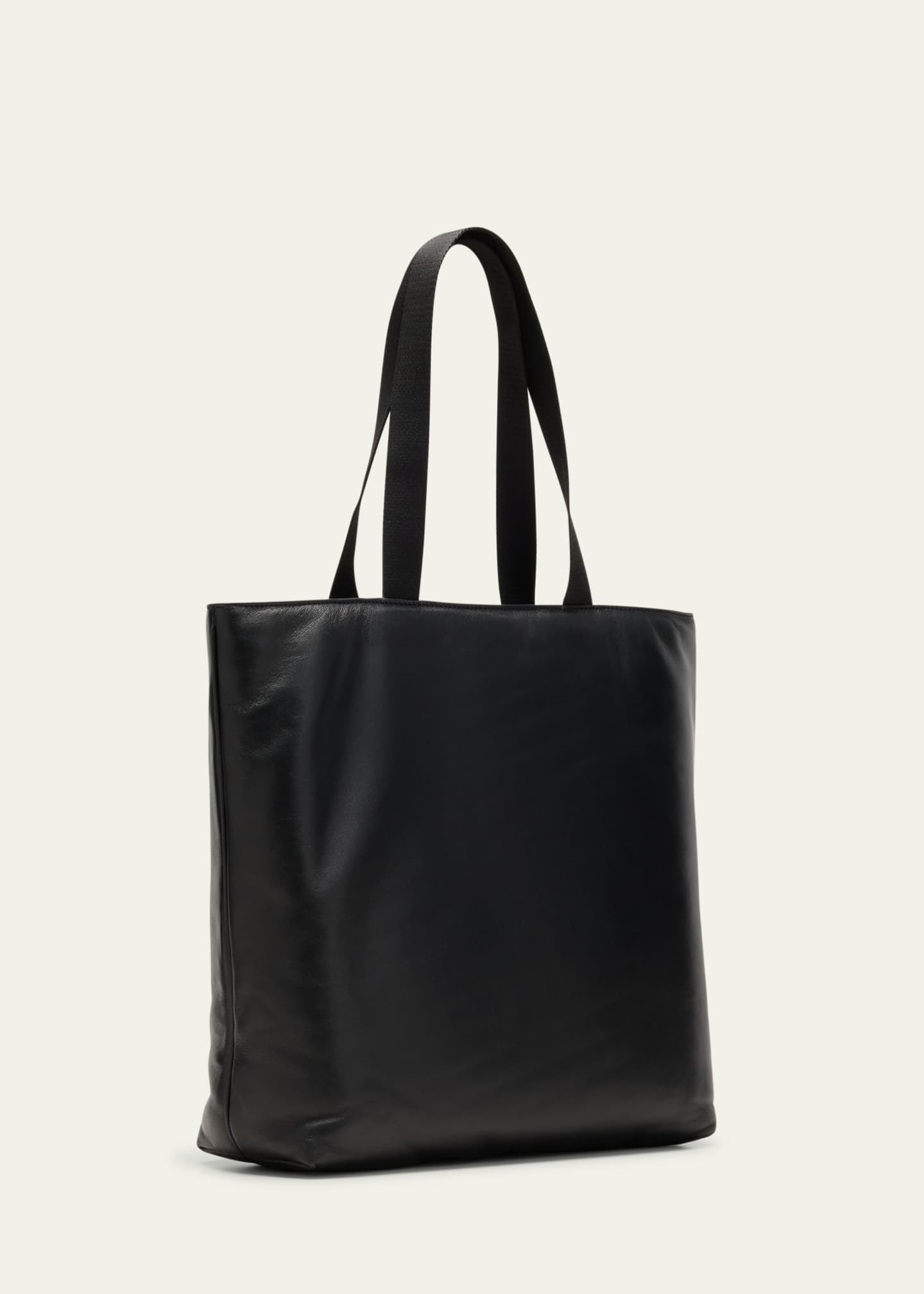 Valentino Garavani Men's Noir Leather Tote Bag Image 3 of 5