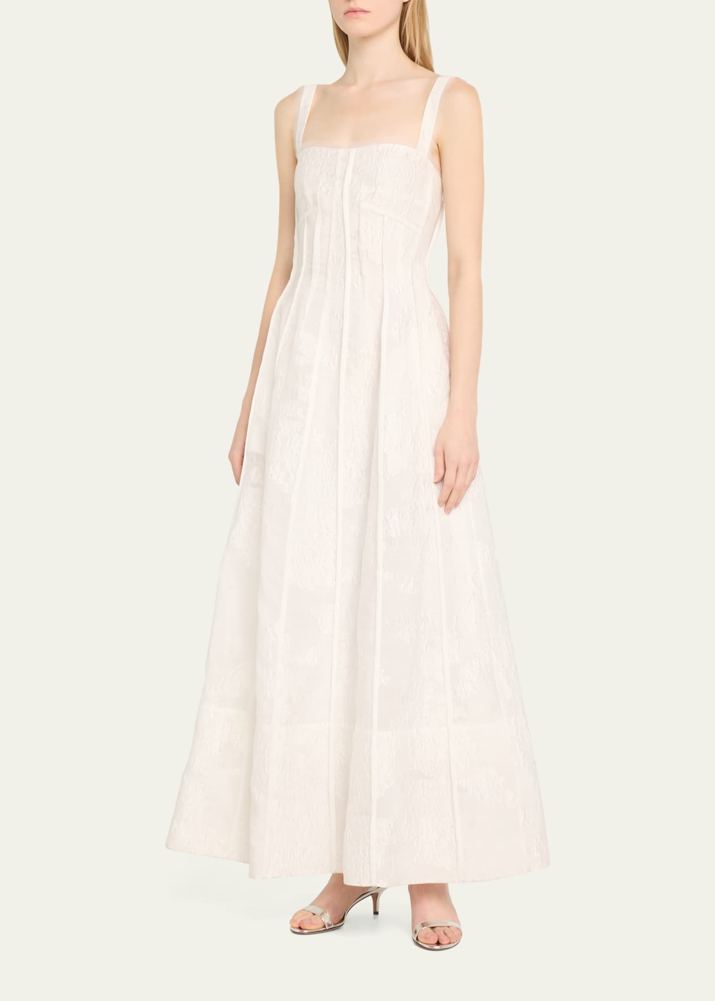 SIMKHAI Mayra Sleeveless Bustier Midi Dress Bergdorf Goodman