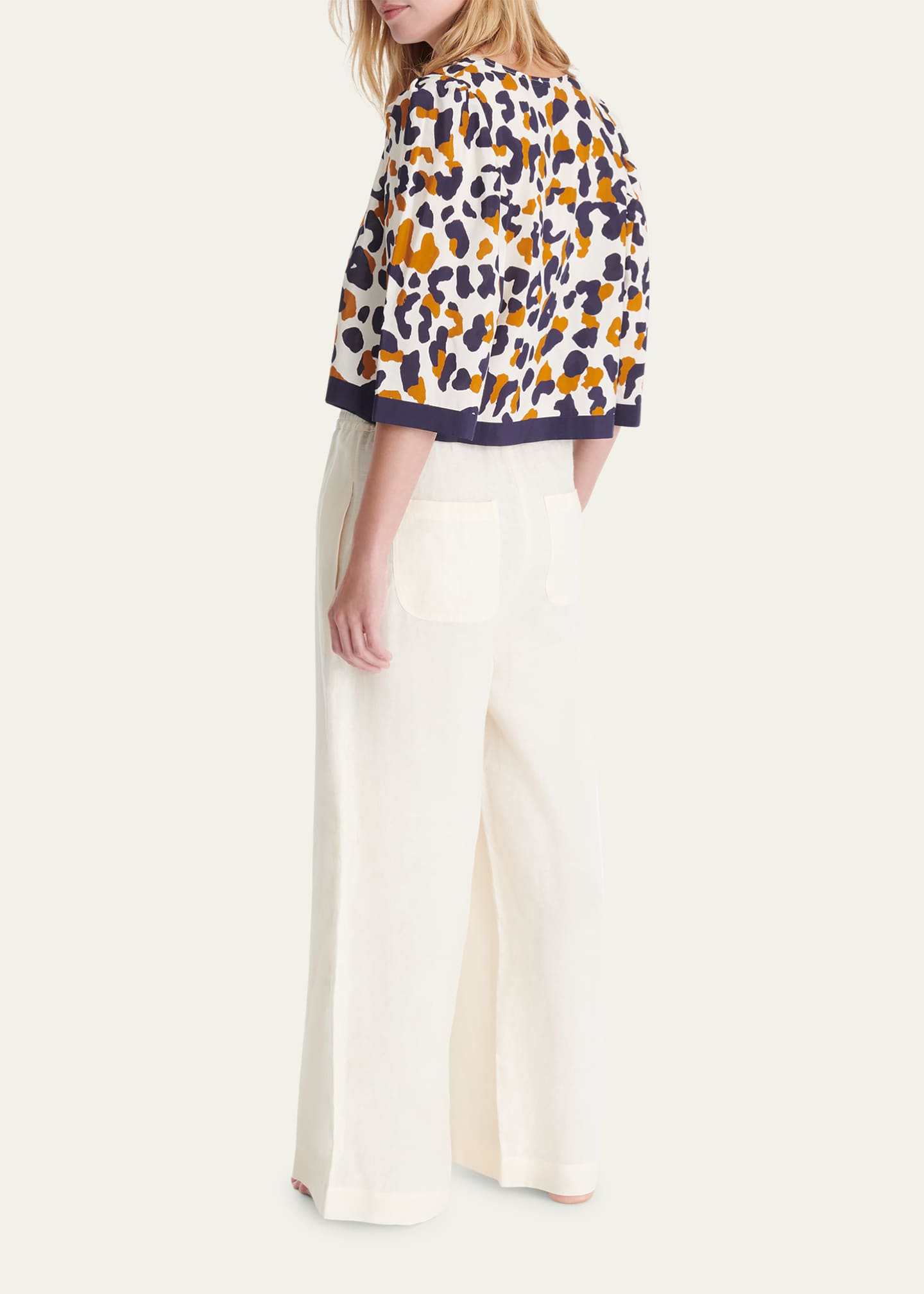 Eres Select Linen Wide-Leg Pants Image 3 of 4