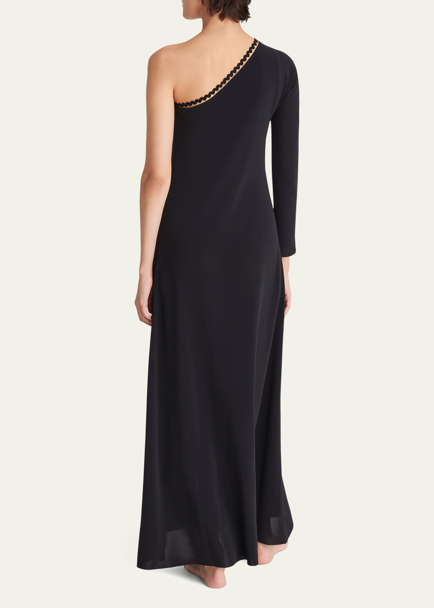 Eres Play One-Shoulder Ric Rac-Trim Long Dress Image 3 of 4