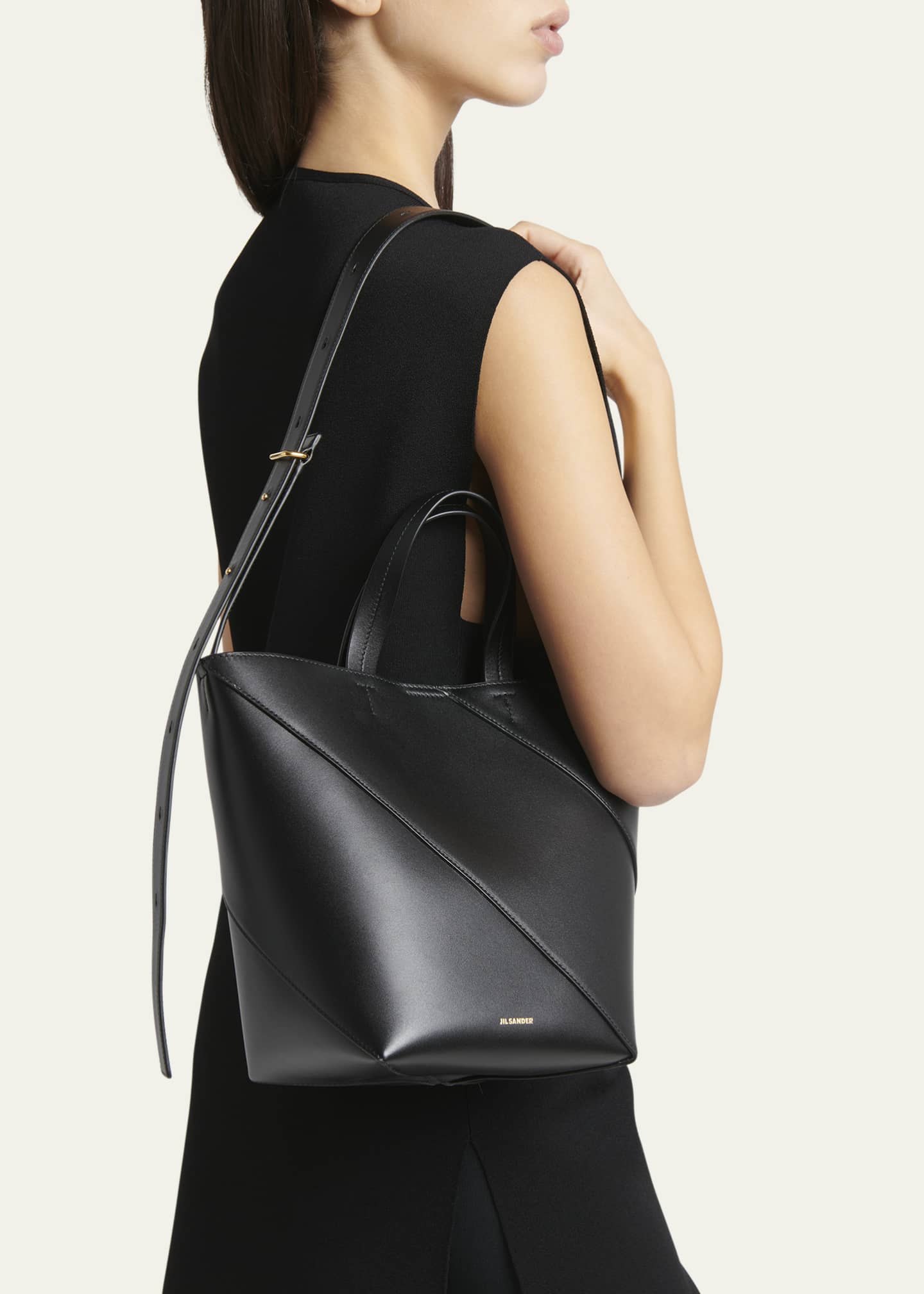Jil Sander Vertigo Small Leather Tote Bag Bergdorf Goodman