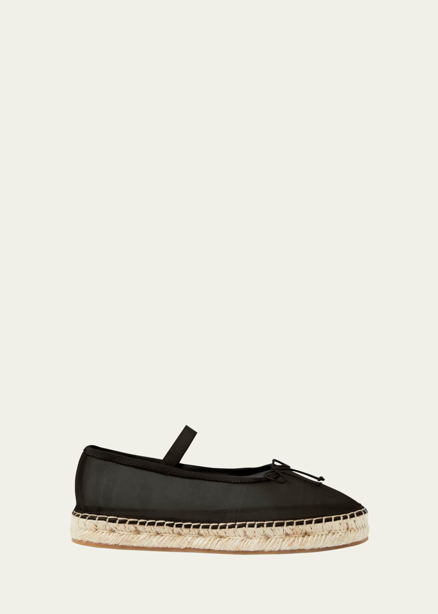 Loeffler Randall Kayla Mesh Bow Ballerina Espadrilles
