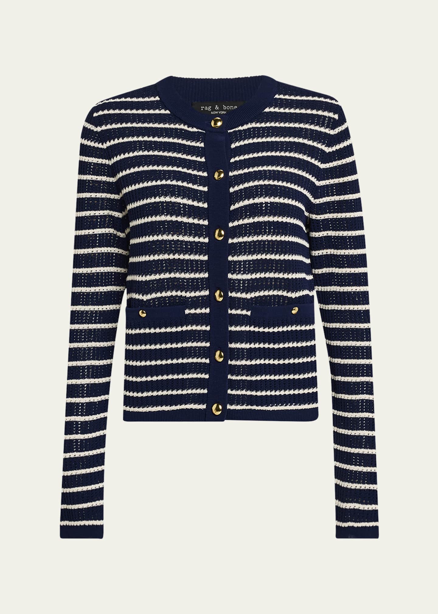 Rag & Bone Viola Striped Cardigan Image 1 of 5