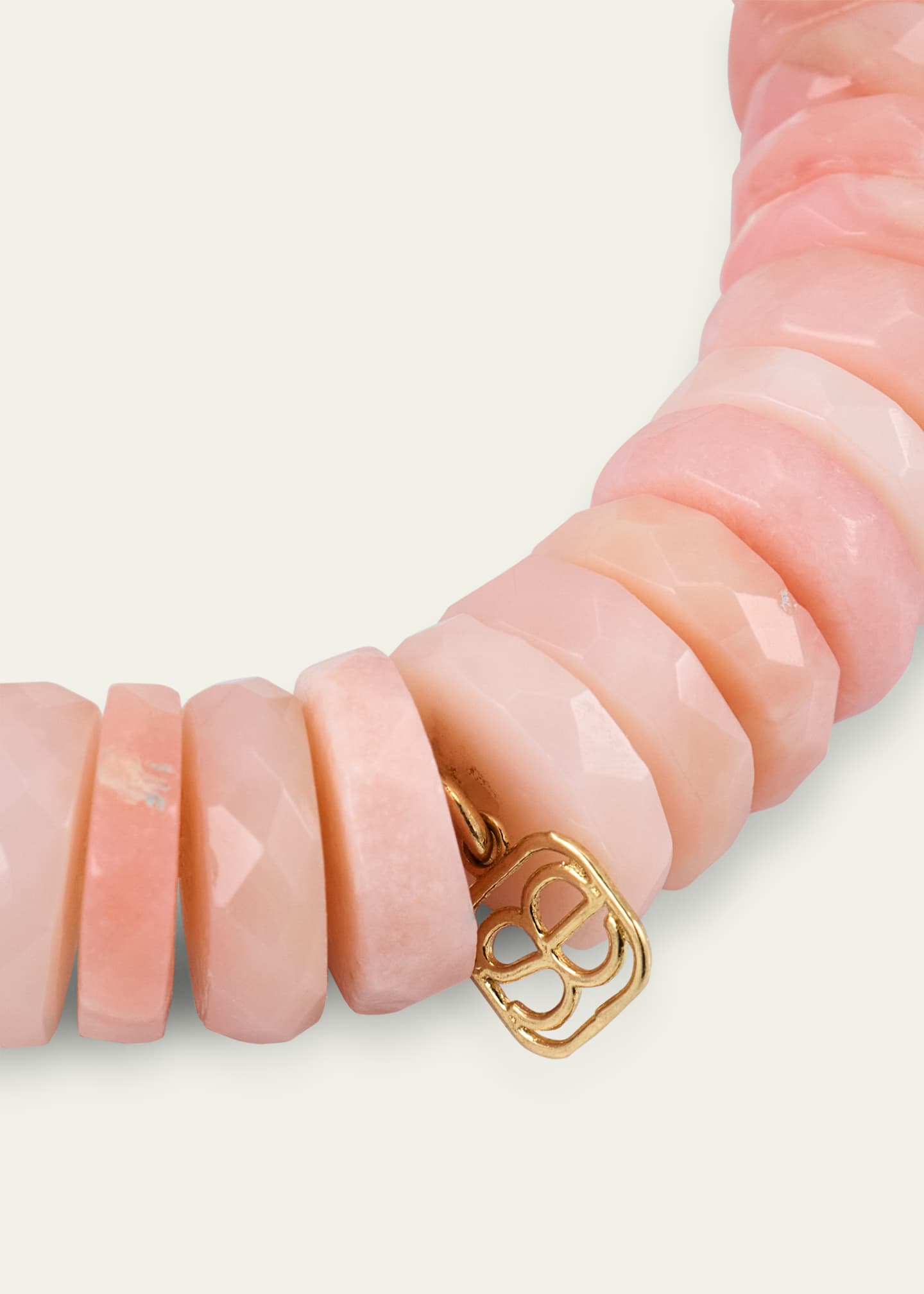 SYDNEY EVAN PLUMERIA CHARM AMAZONITE BRACELET