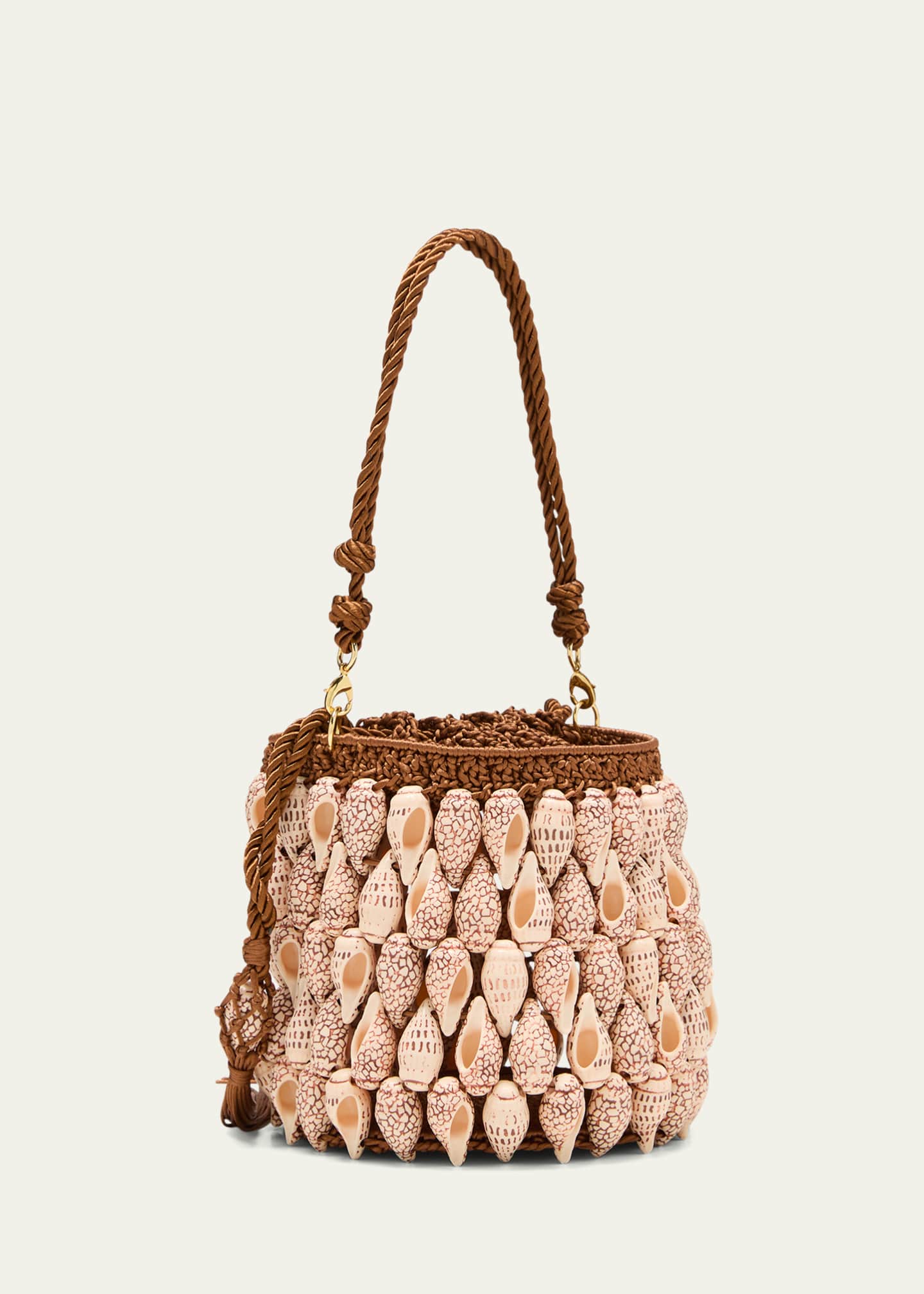 Ulla Johnson Nadia Seashell Tassel Bucket Bag Bergdorf Goodman