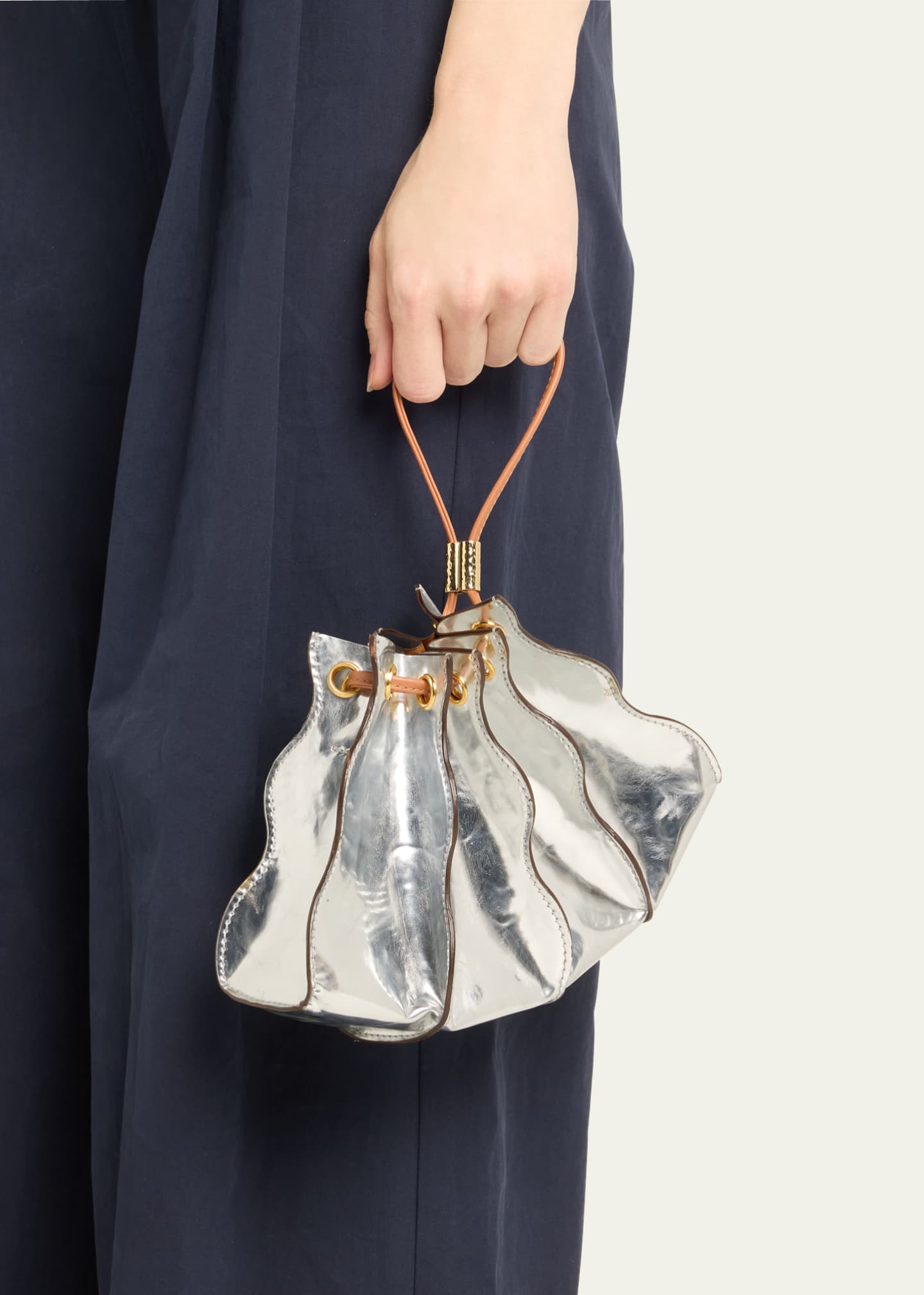 Metallic wristlet discount