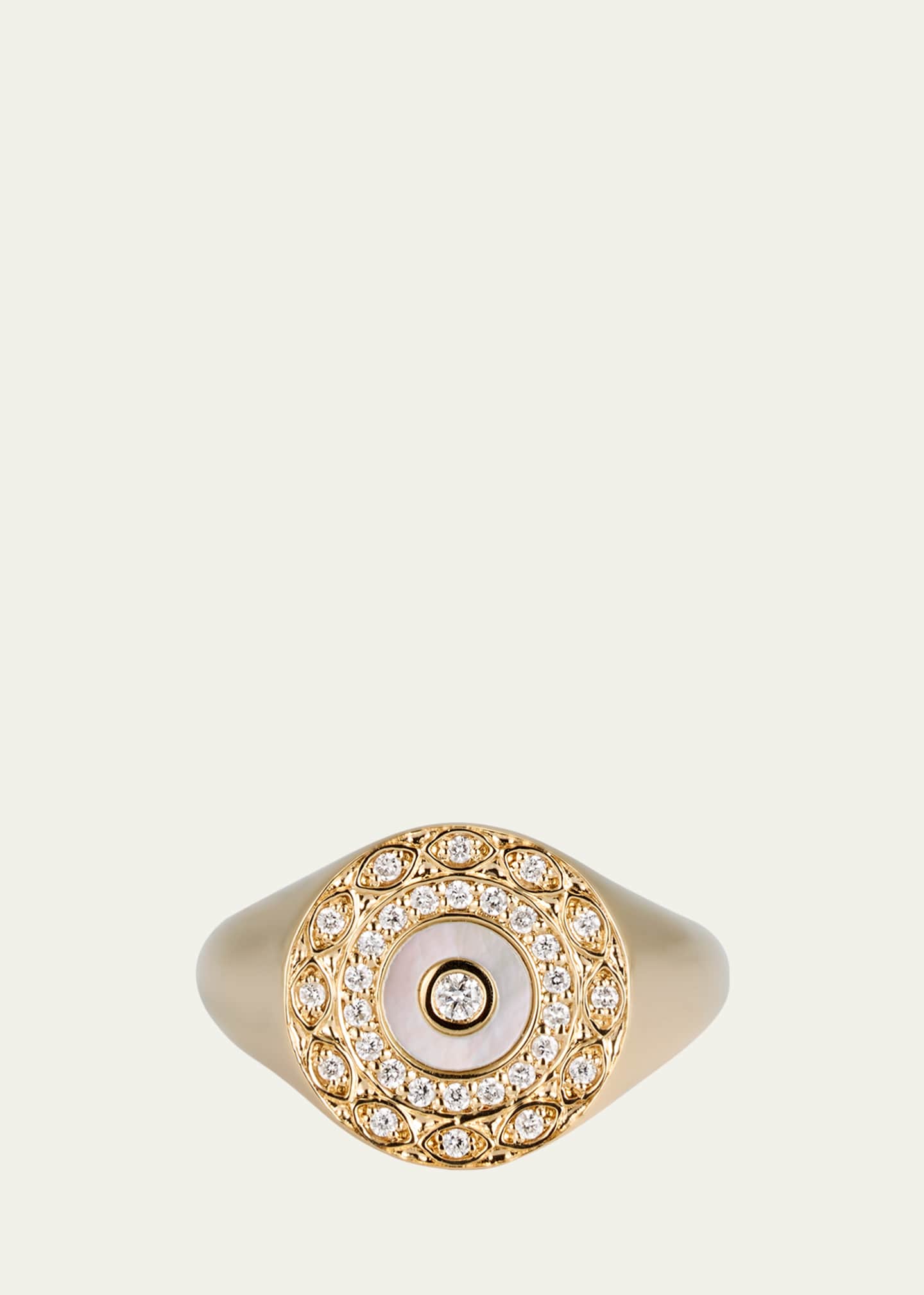Sydney Evan Marquise Eye Border Stone Inlay Evil Eye Signet Ring Bergdorf Goodman