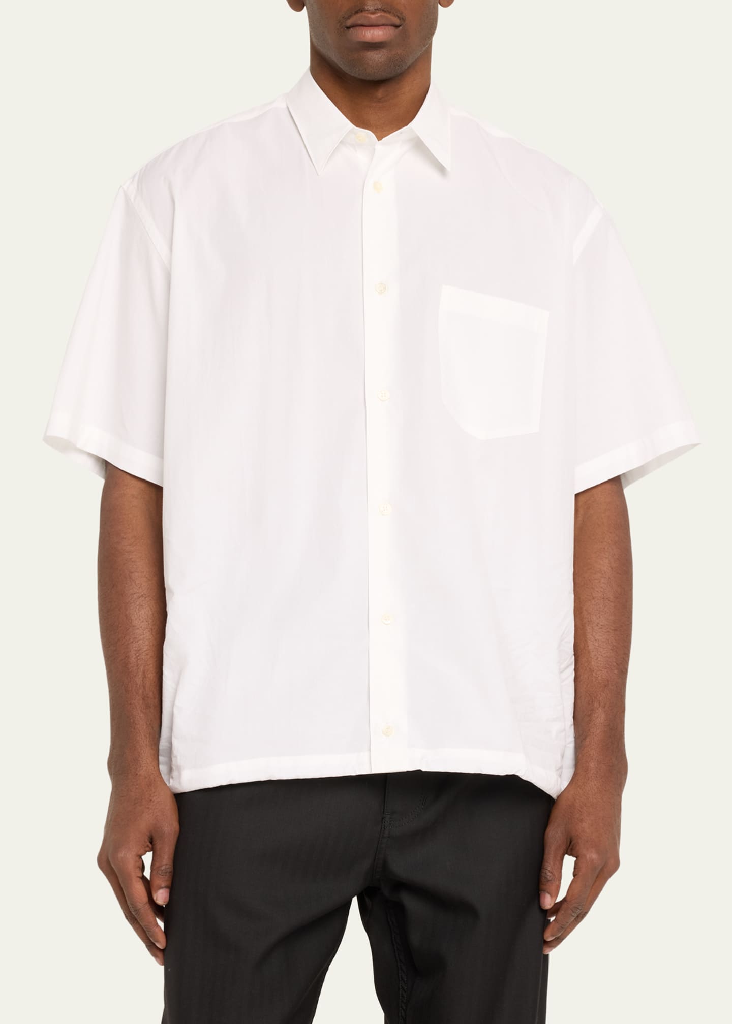 Cdg Homme Men s Boxy Poplin Sport Shirt White Men s 3 Shirts Tops Casual Button Down Sport Shirts