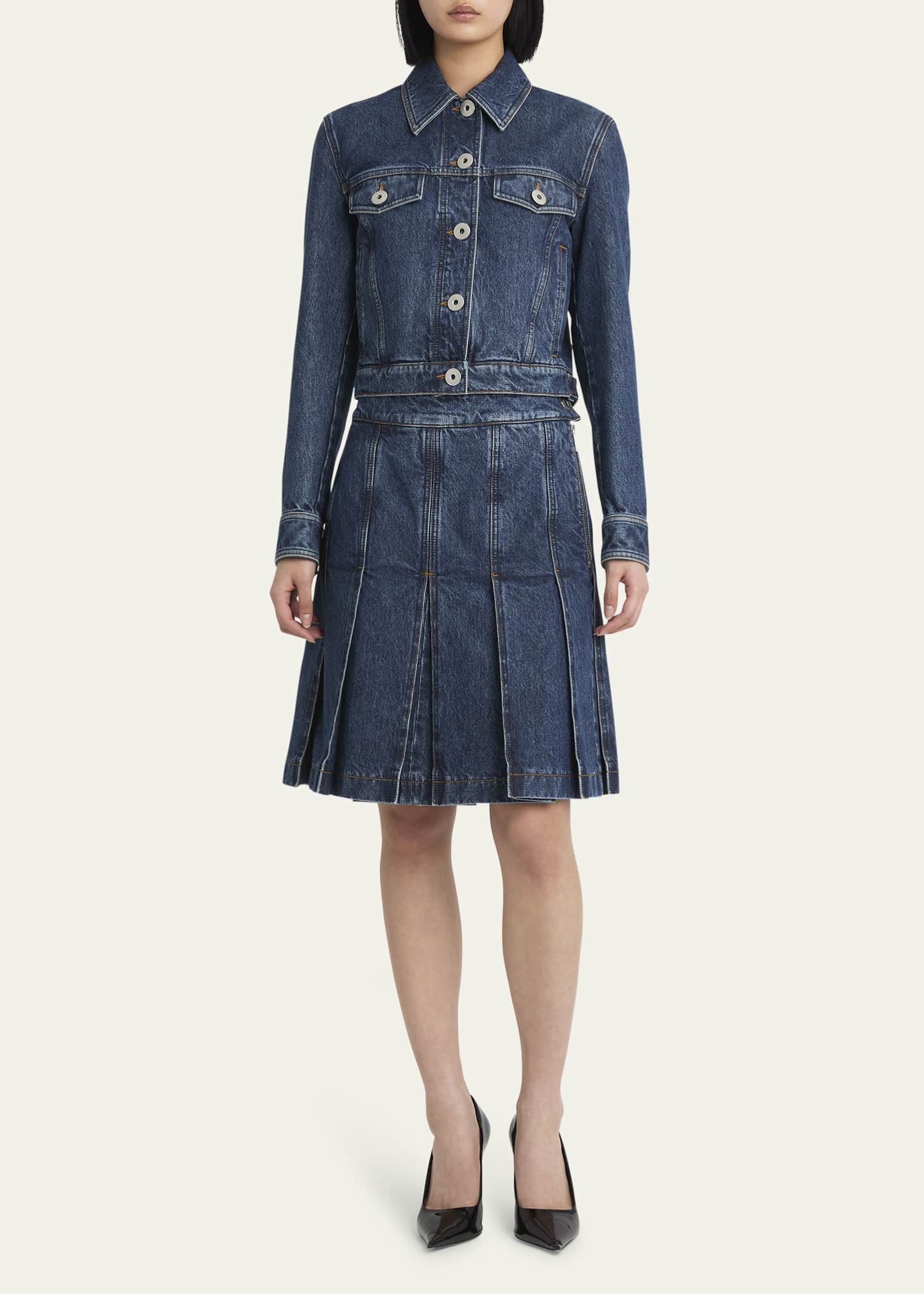 Ferragamo Fitted Denim Jacket Image 2 of 5