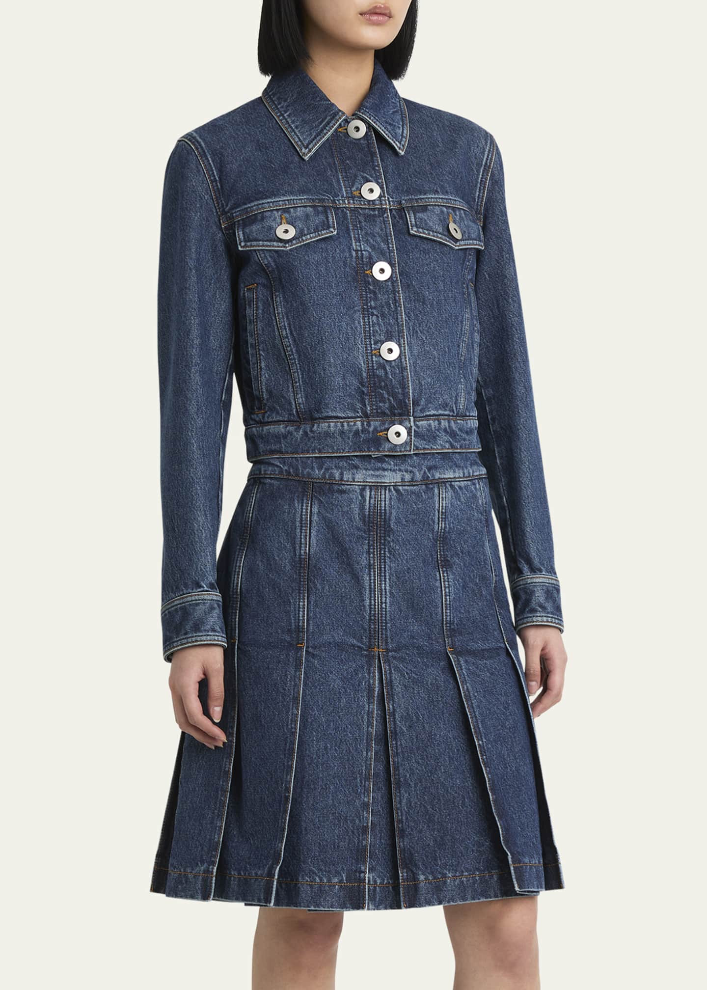 Ferragamo Fitted Denim Jacket Image 4 of 5