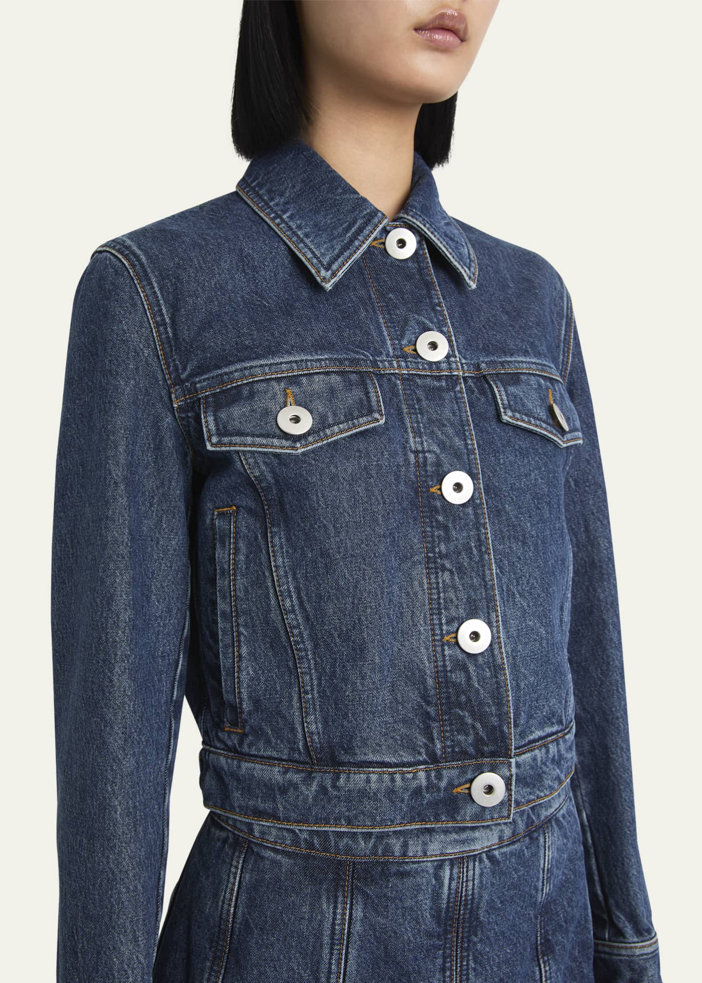 Ferragamo Fitted Denim Jacket Image 5 of 5