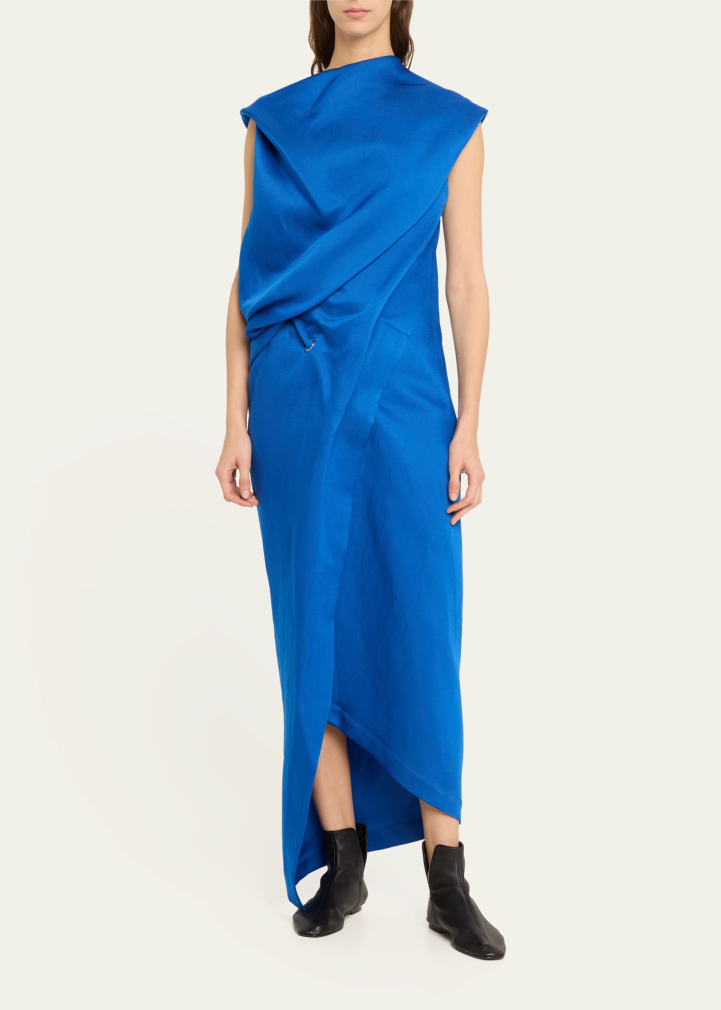 Issey Miyake Enveloping Asymmetric Draped Dress - Bergdorf Goodman