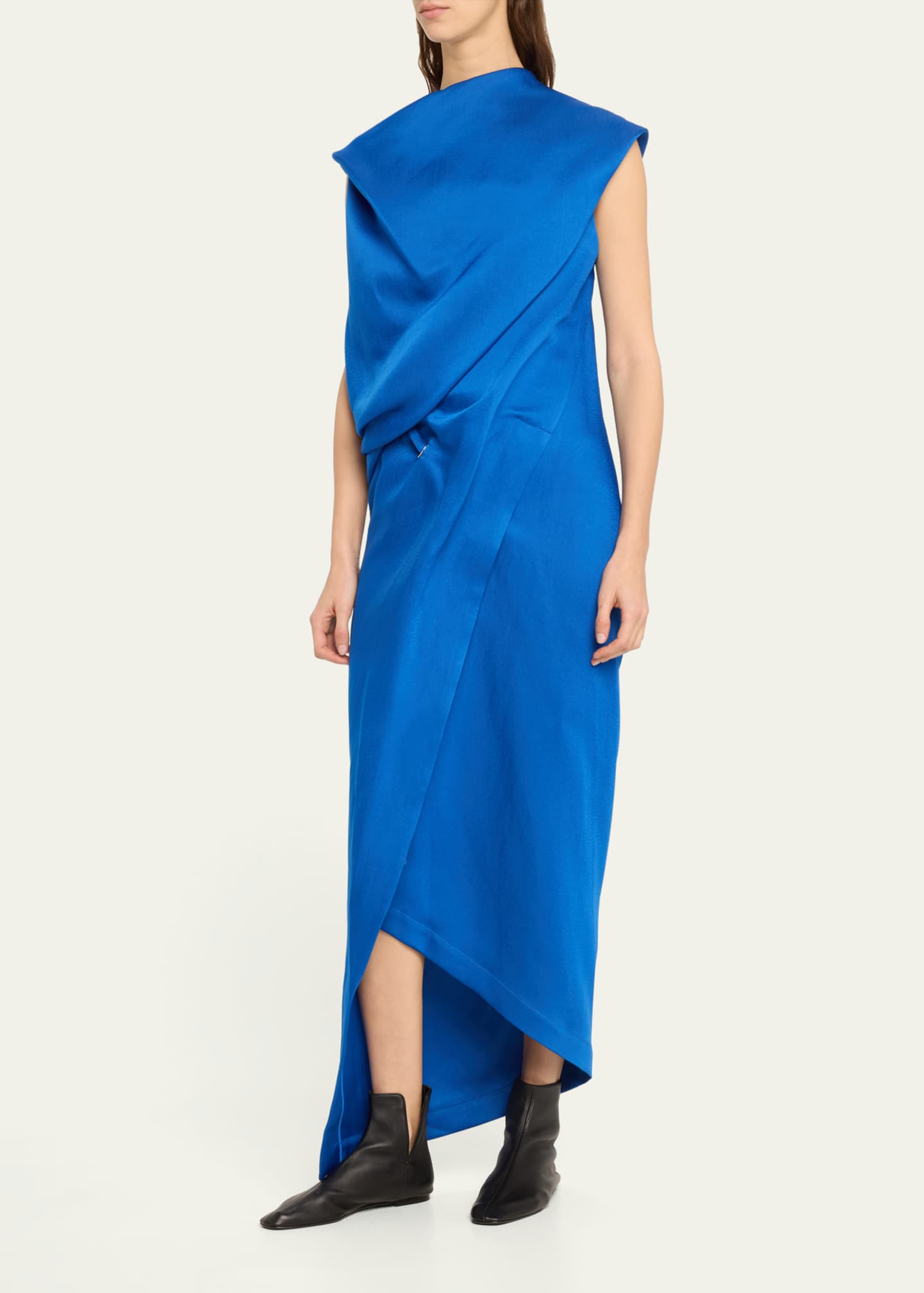 Issey Miyake Enveloping Asymmetric Draped Dress - Bergdorf Goodman
