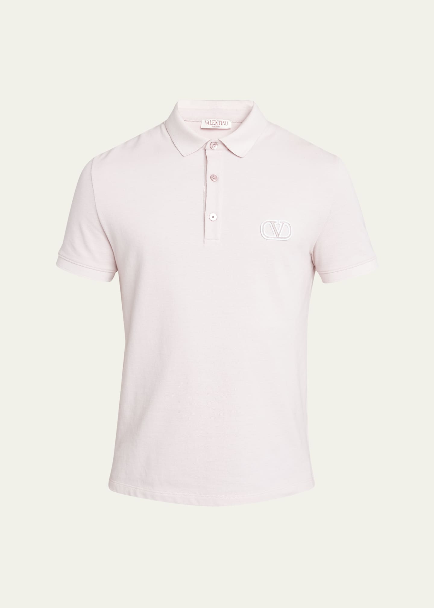 Valentino Garavani Men s VLogo Jersey Polo Shirt Bergdorf Goodman