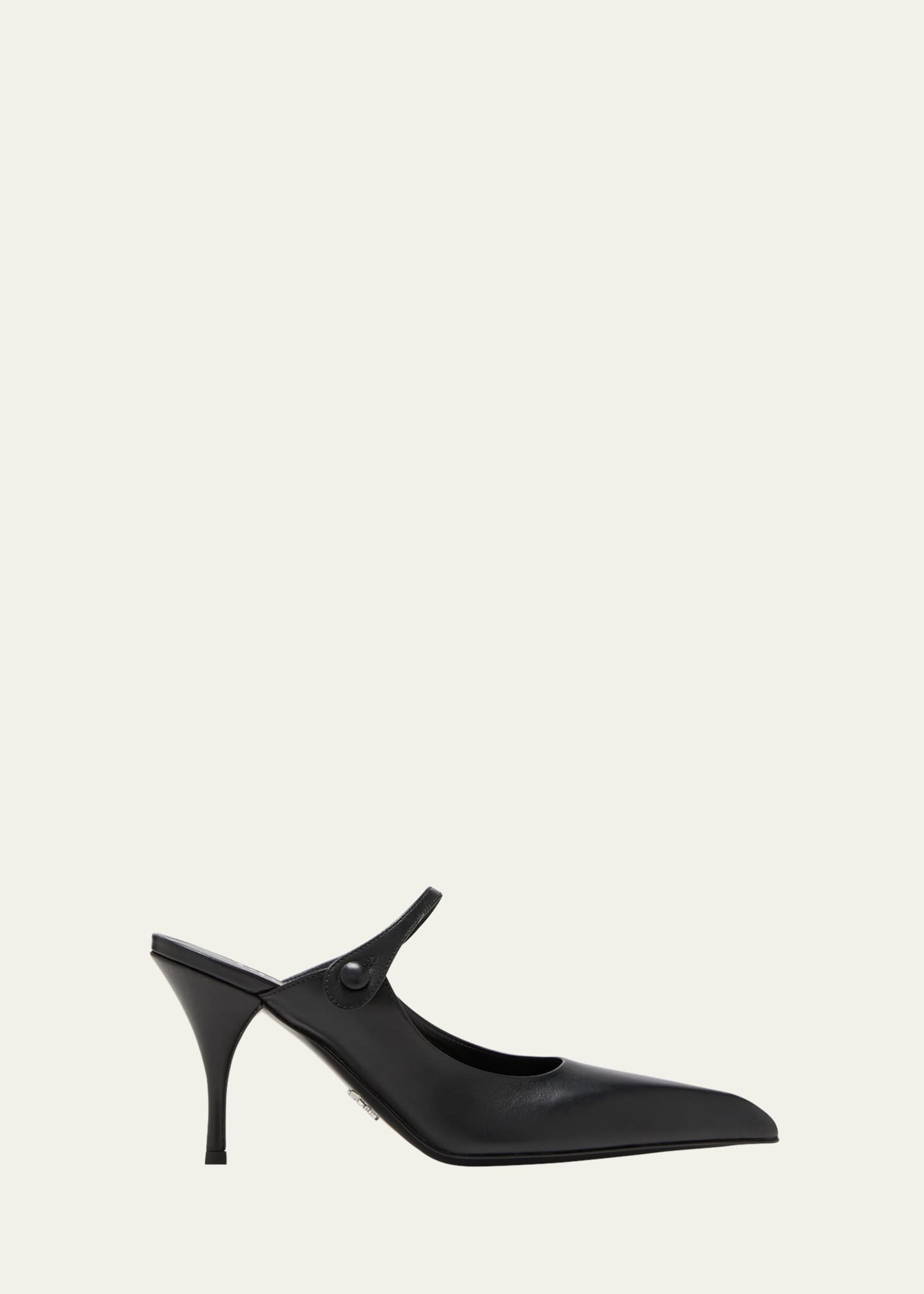 Prada Leather Mary Jane Mule Pumps Image 1 of 3