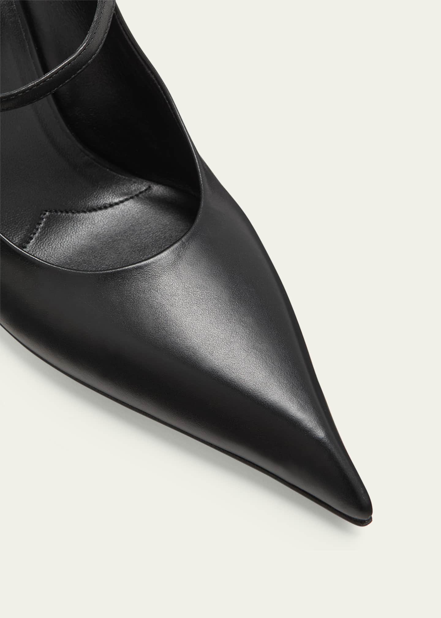 Prada Leather Mary Jane Mule Pumps Image 3 of 3