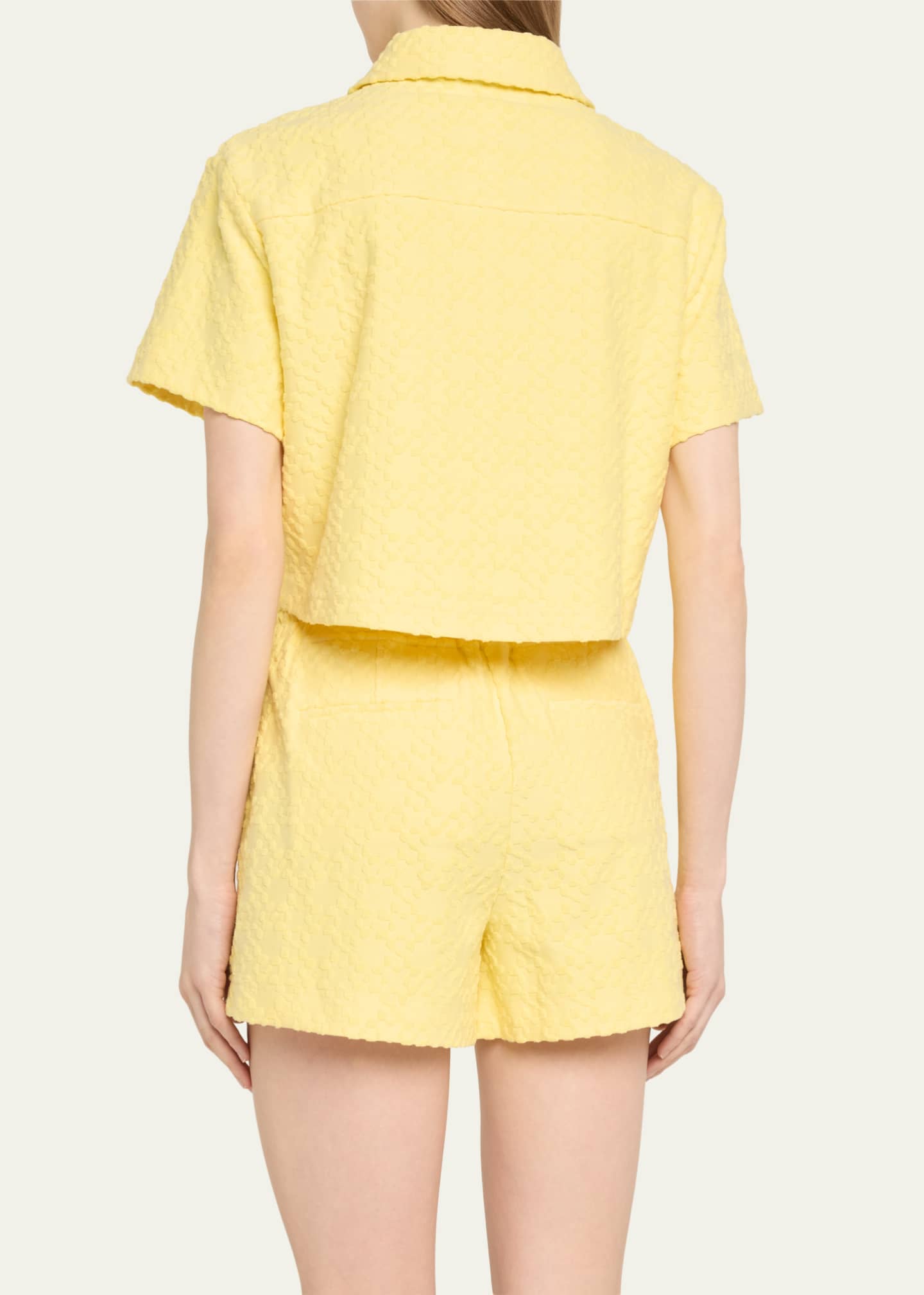 Cosmo Embellished Camp Shirt White - Simkhai