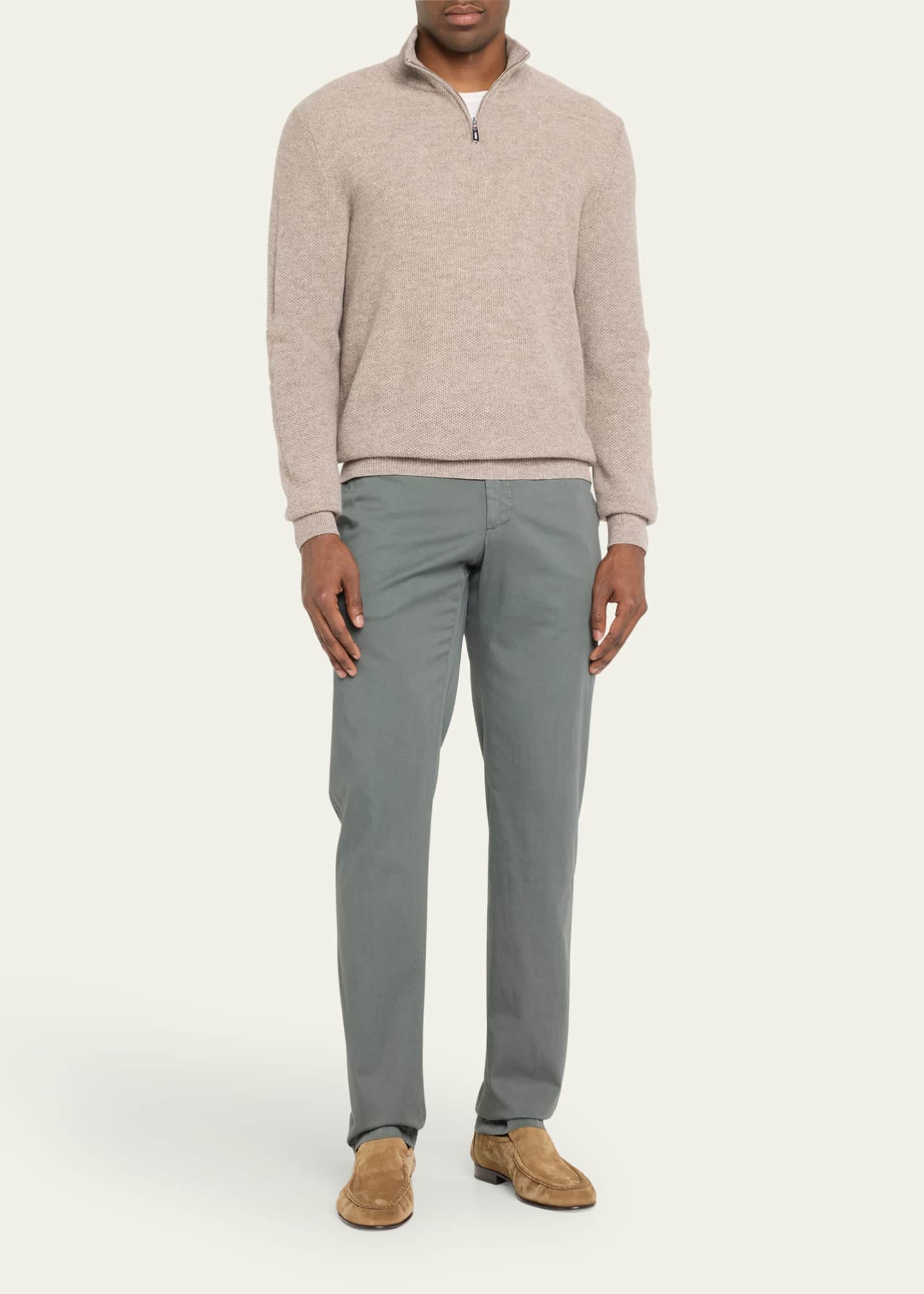 Marco Pescarolo Men's Sateen Dress Chino Pants Image 2 of 5