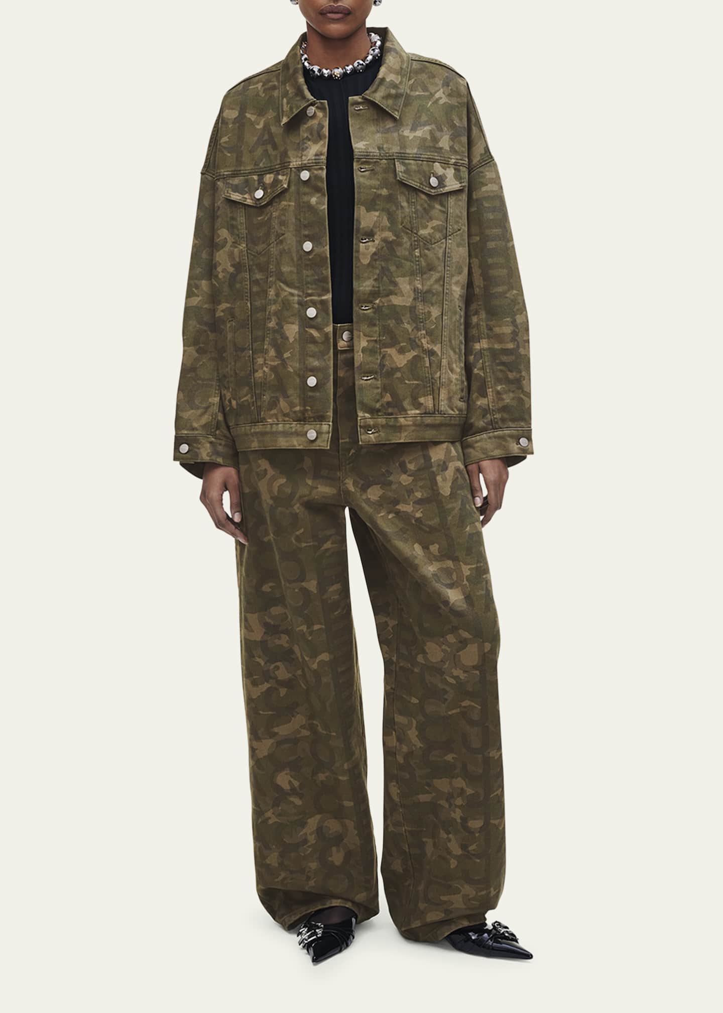 Marc Jacobs Camo Big Trucker Jacket - Bergdorf Goodman