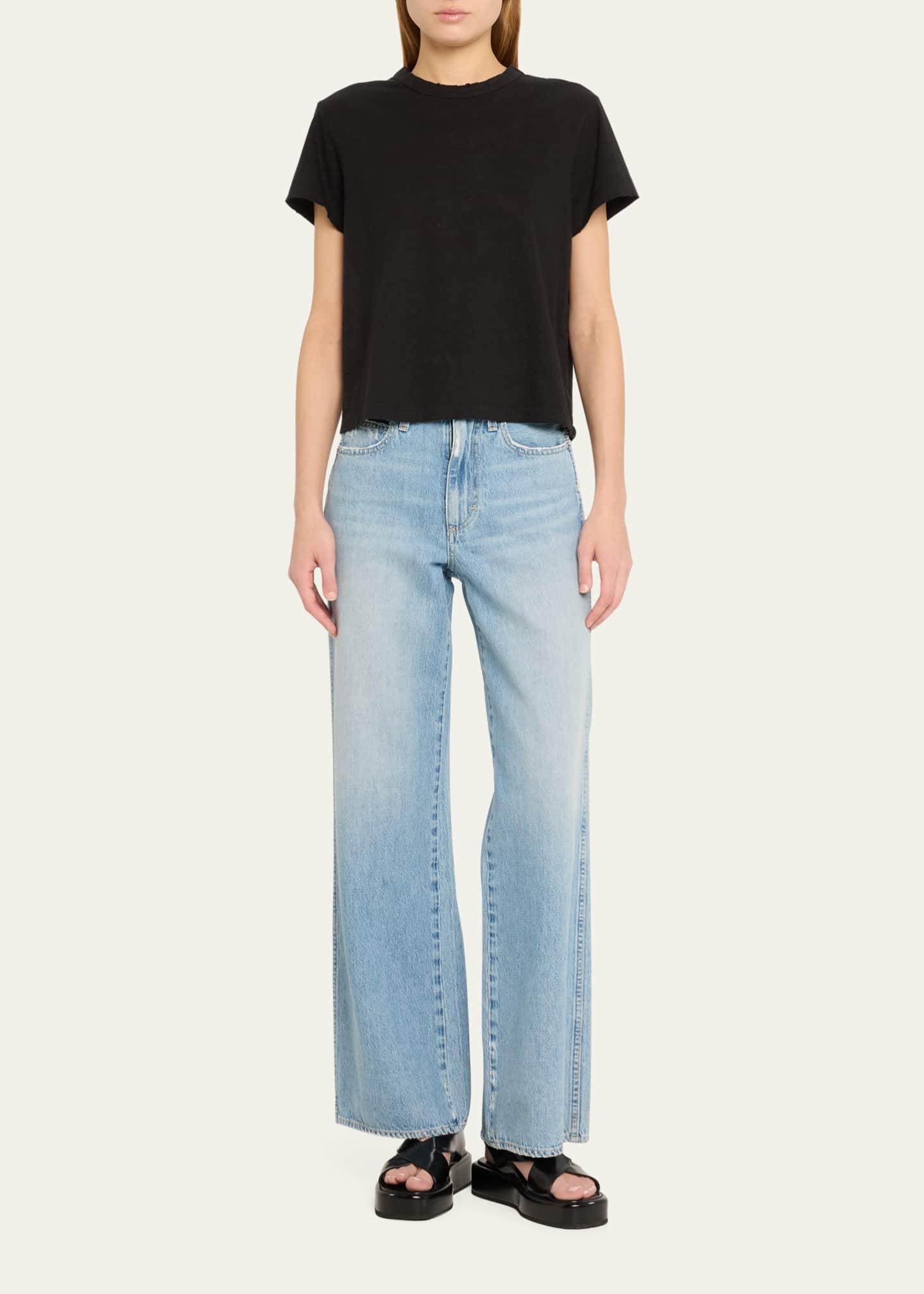 AMO Denim Love Crewneck Tee Image 2 of 5