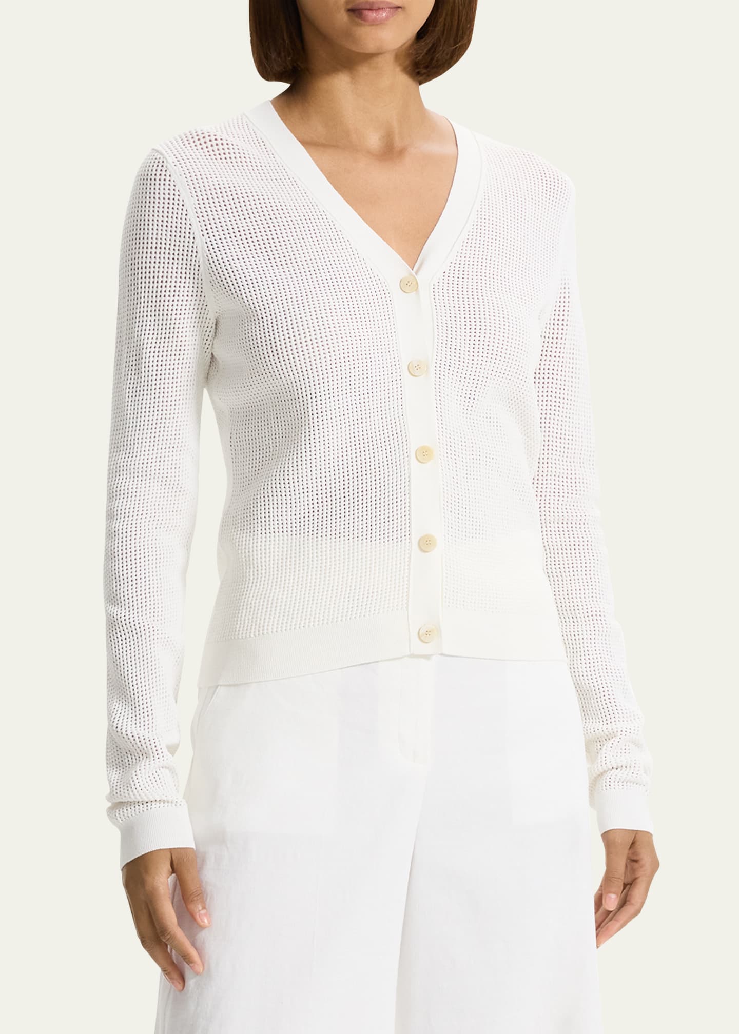 Theory pointelle deals cardigan
