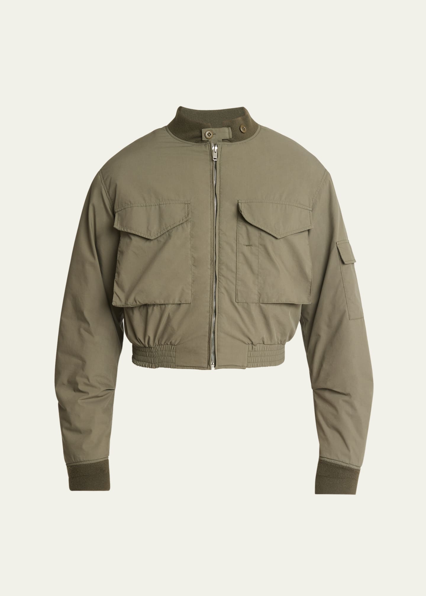 Givenchy Men s Cropped Military Bomber Jacket