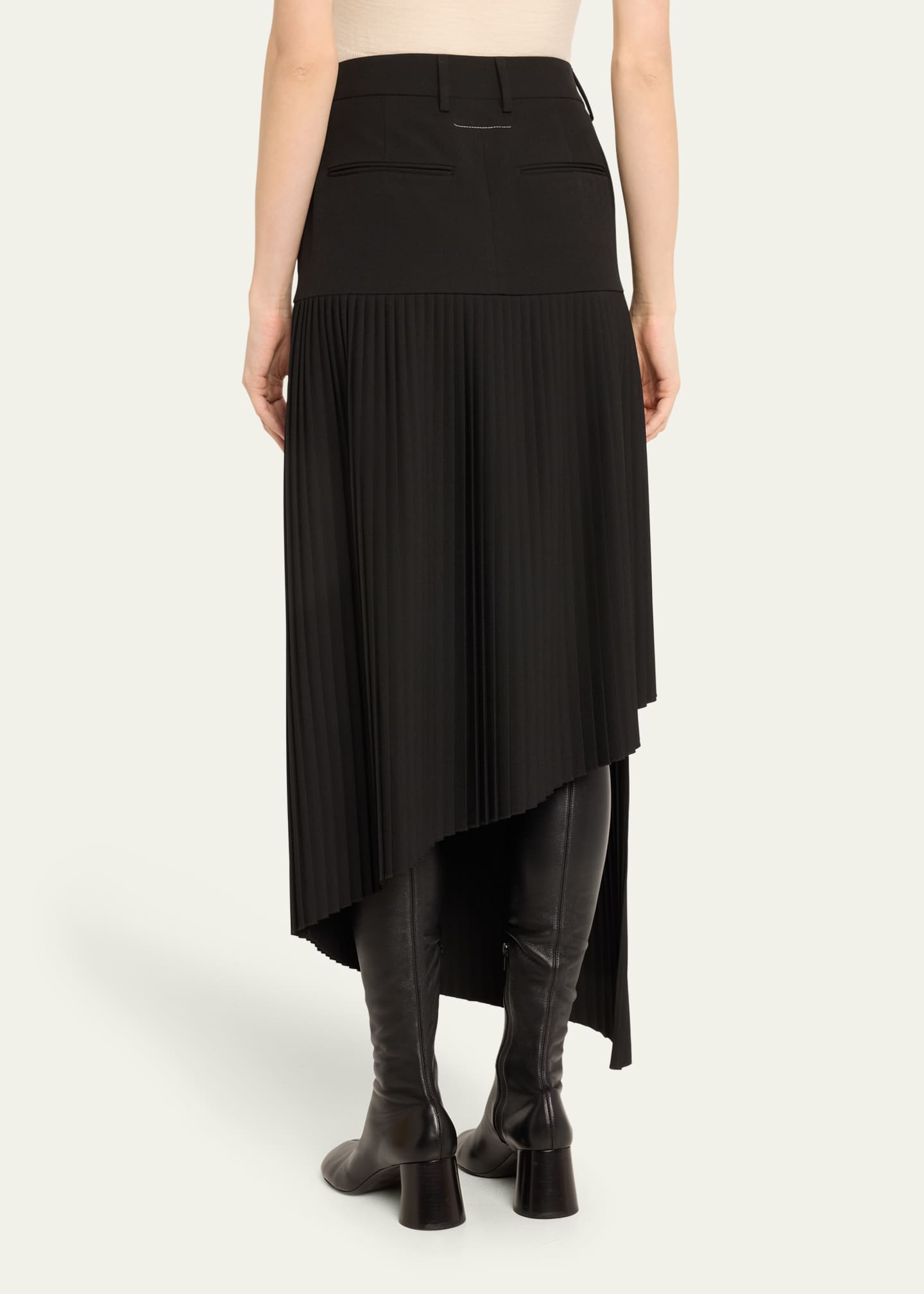 MM6 Maison Margiela Long Pleated Skirt Image 3 of 5