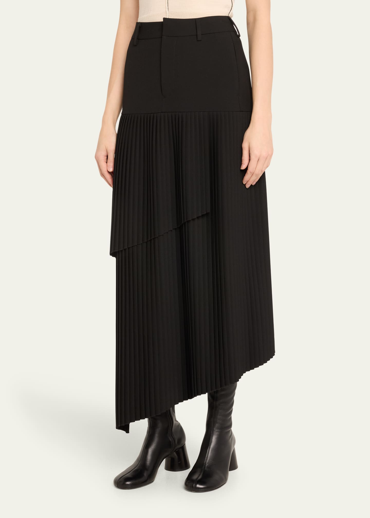 MM6 Maison Margiela Long Pleated Skirt Image 4 of 5