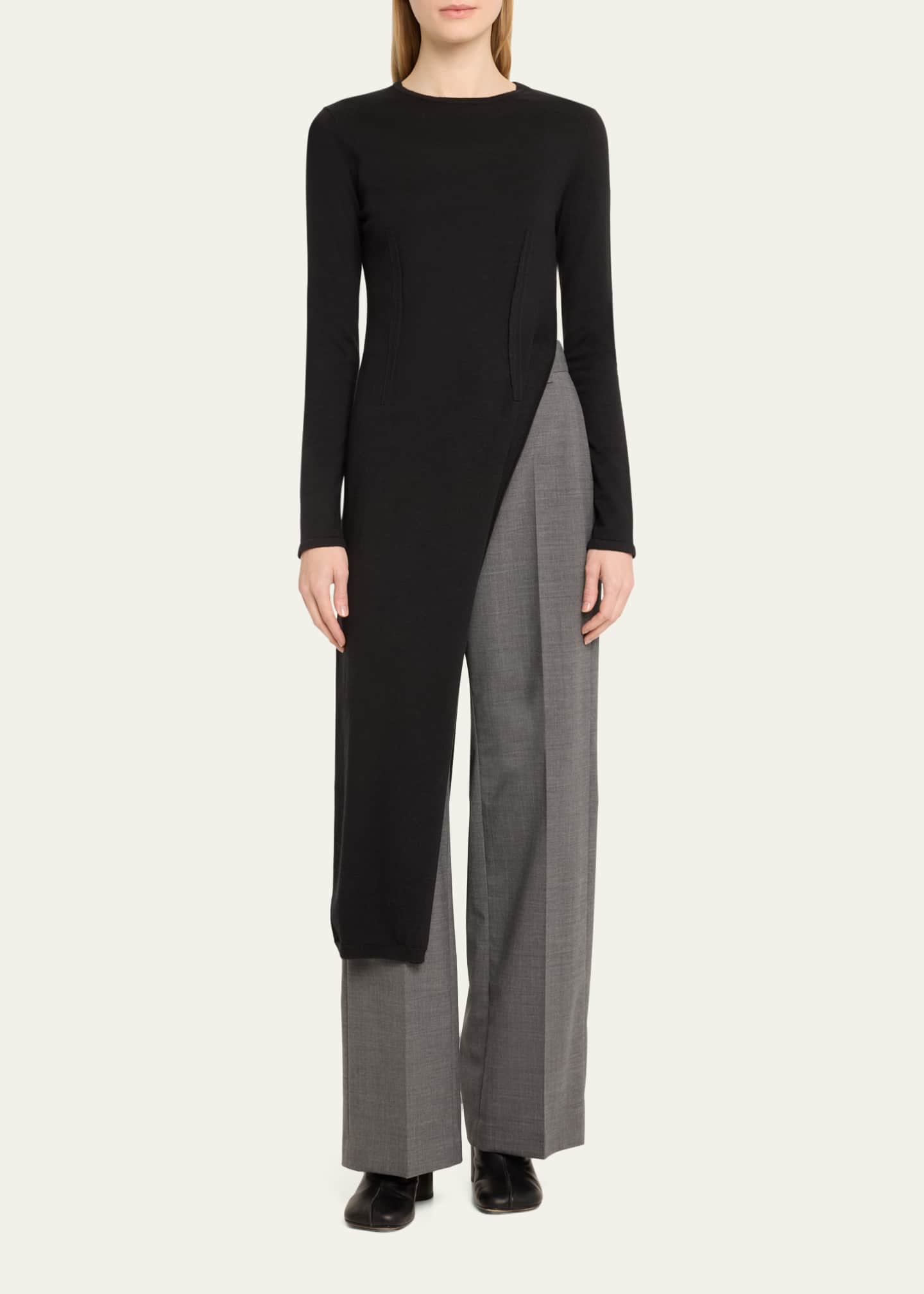 MM6 Maison Margiela Asymmetric Midi Dress Image 2 of 5