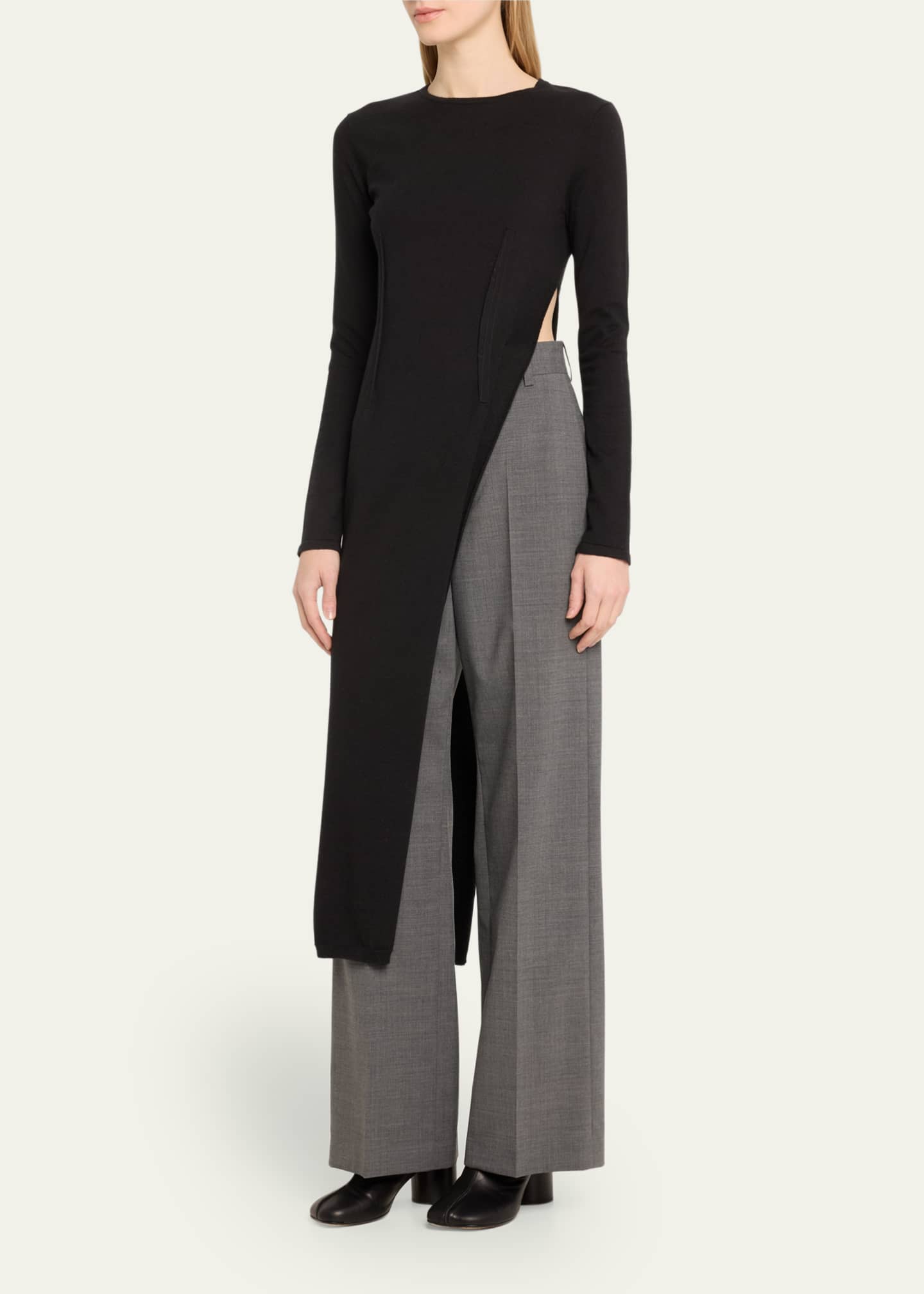 MM6 Maison Margiela Asymmetric Midi Dress Image 4 of 5