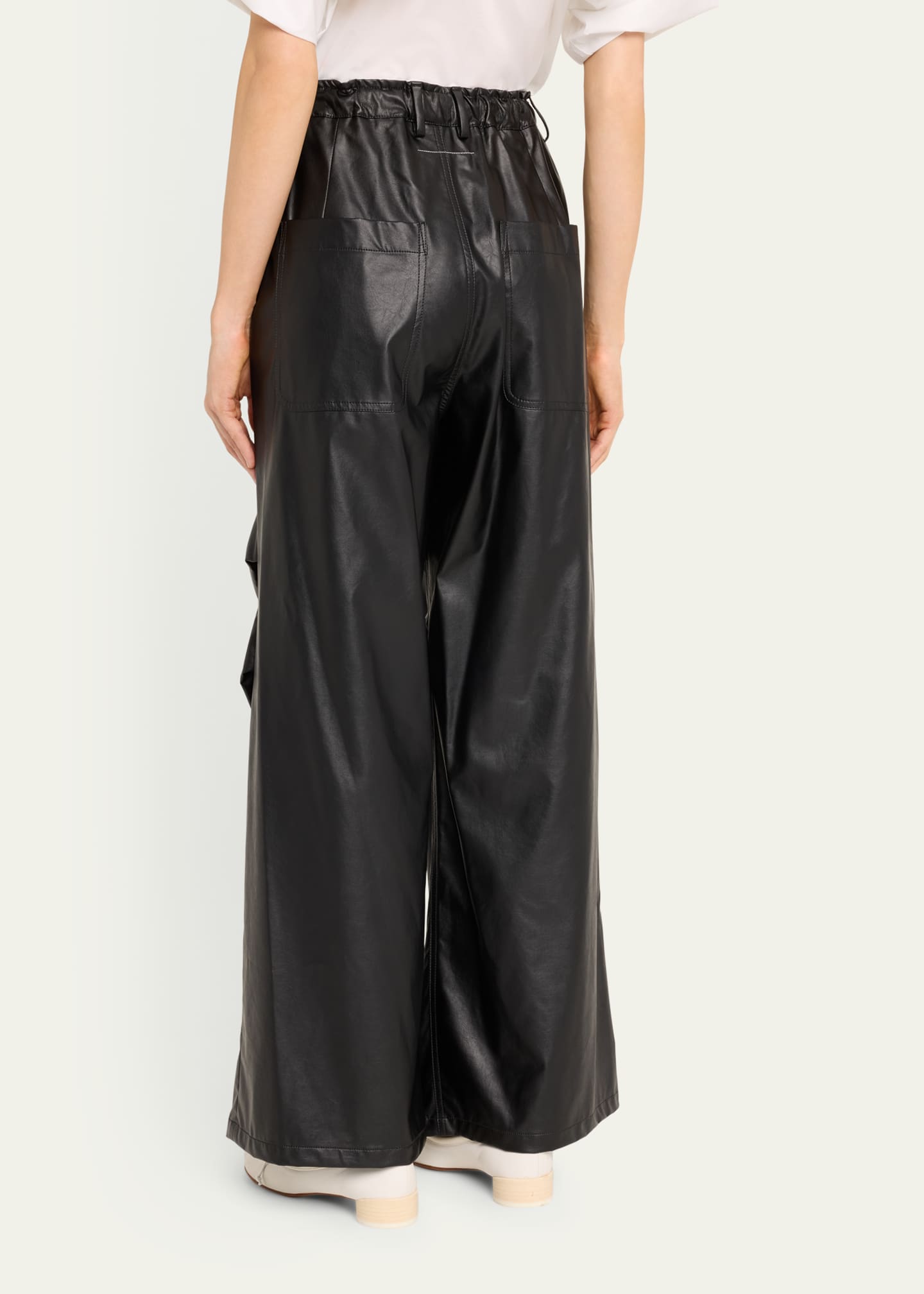 MM6 Maison Margiela Faux Leather Pants