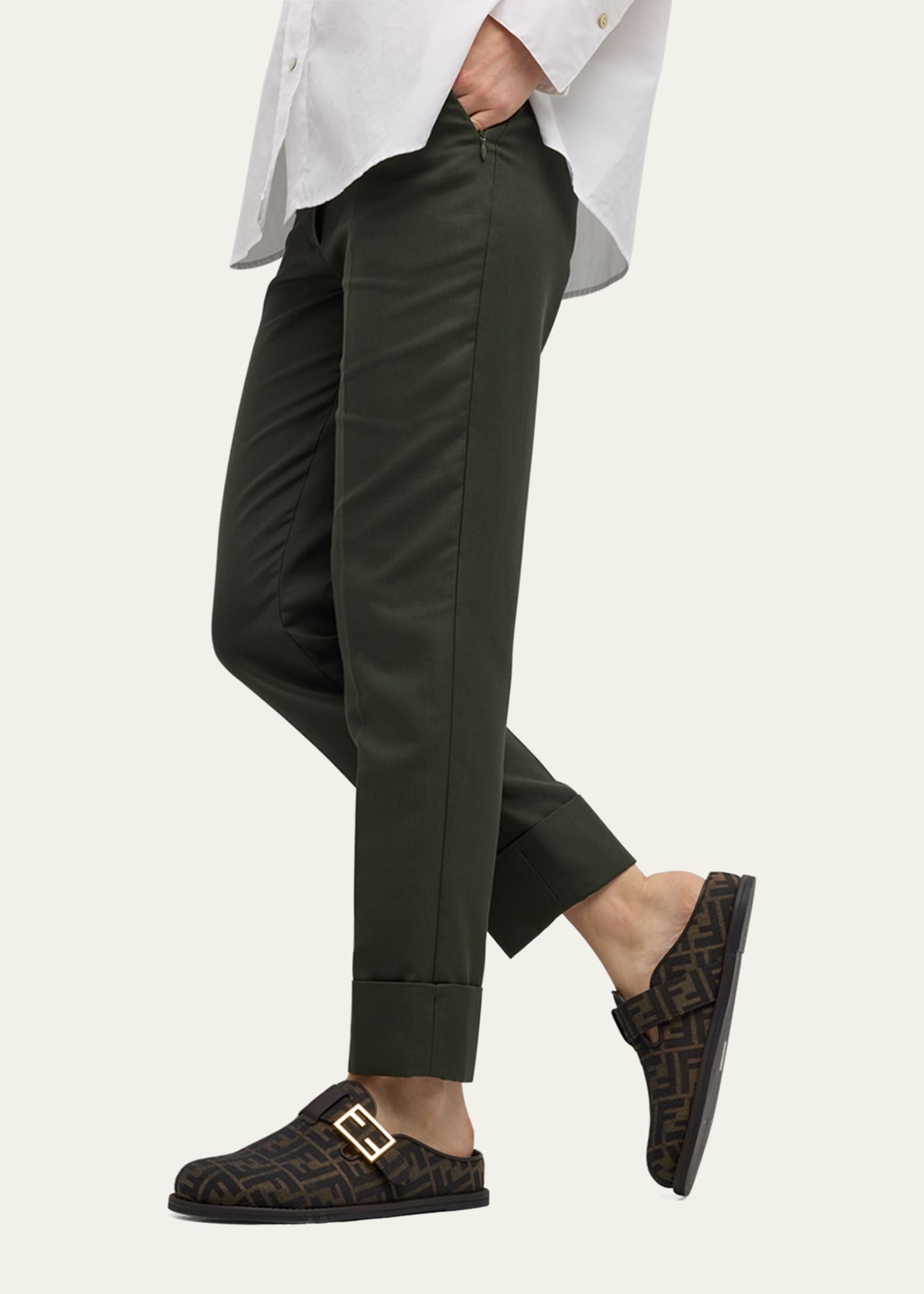 Feel FF Jacquard Sabot Mules